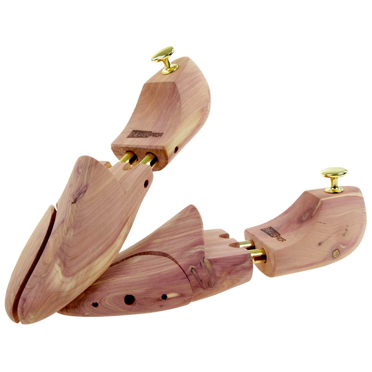 Schuhspanner aus Zedernholz Echtholz für Damen und Herren mit Doppelfeder Optimale Passform und Ventilation 1 Paar