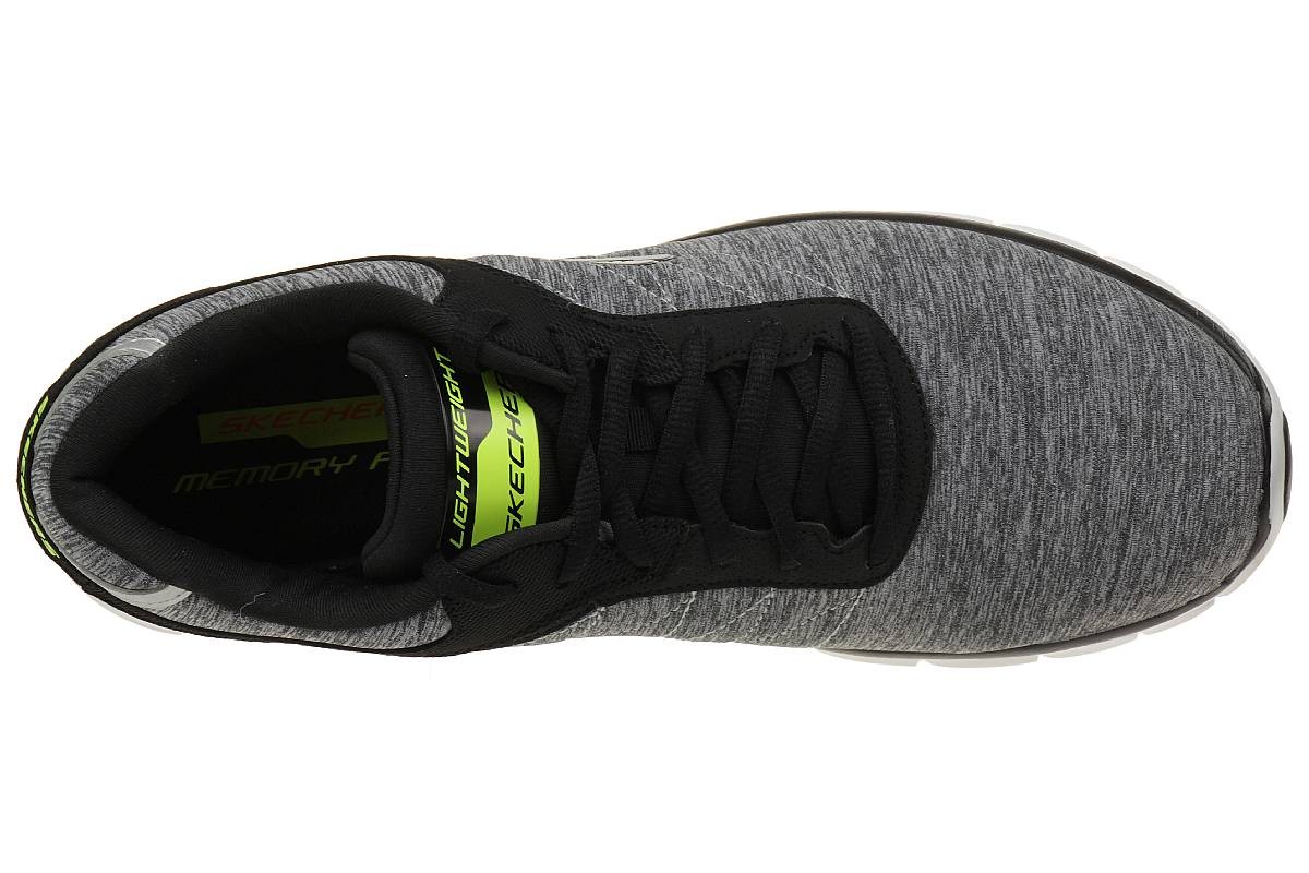 Skechers Synergy Instant Reaction Herren Sneaker Fitness Schuhe grey black Lightwight