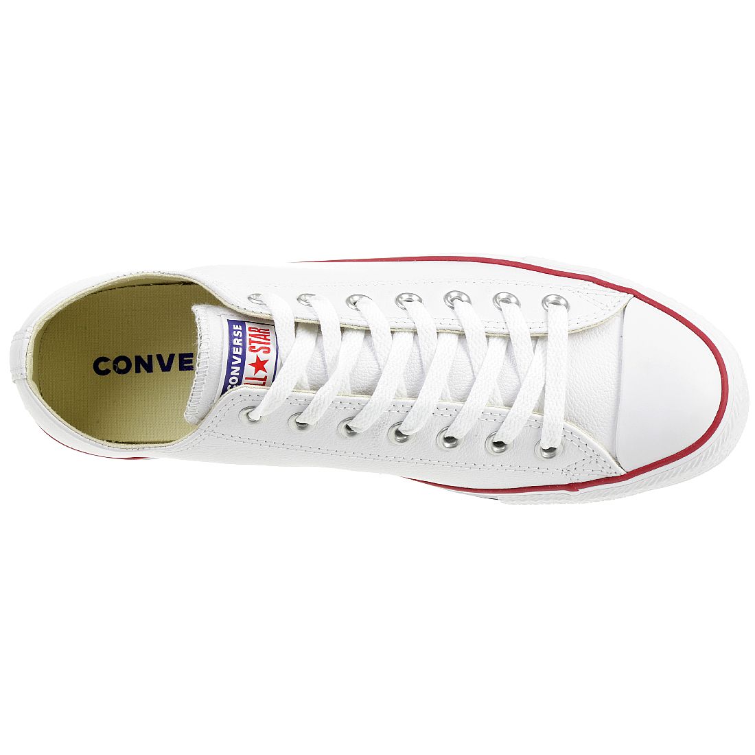 Converse C Taylor All Star OX Chuck Schuhe Sneaker Leder weiss 132173C