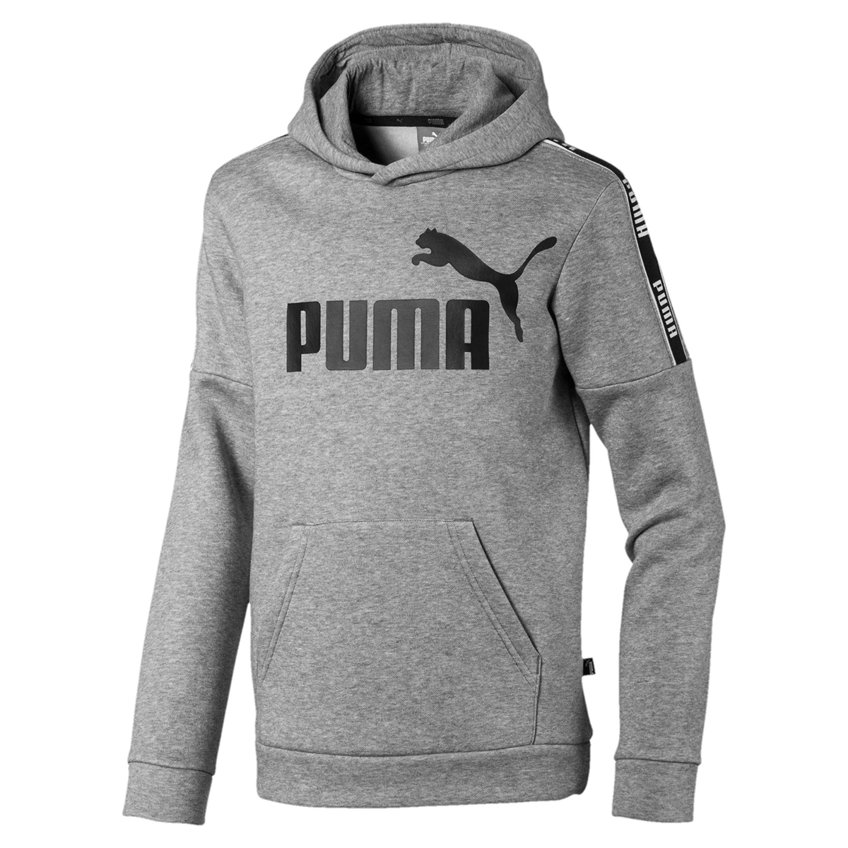 PUMA Amplified Hoody FL B Kinder Sweatshirt Kapuzenpullover 580451 Grau