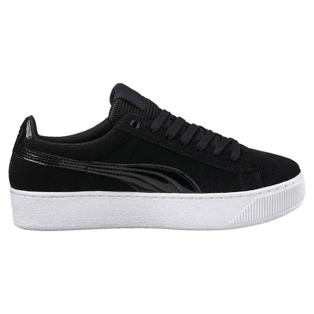 Puma Vikky Platform leather Sneaker Damen Schuhe 363287 05 black/white