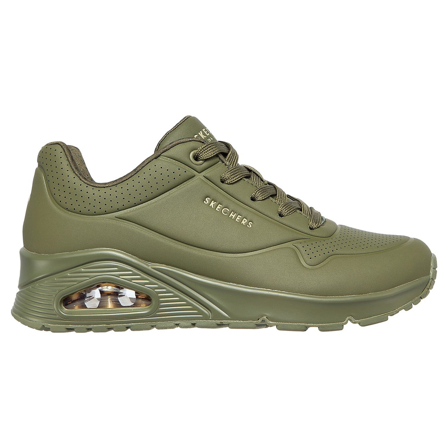 Skechers Damen Street UNO STAND ON AIR Sneakers Schuhe 73690 Olive