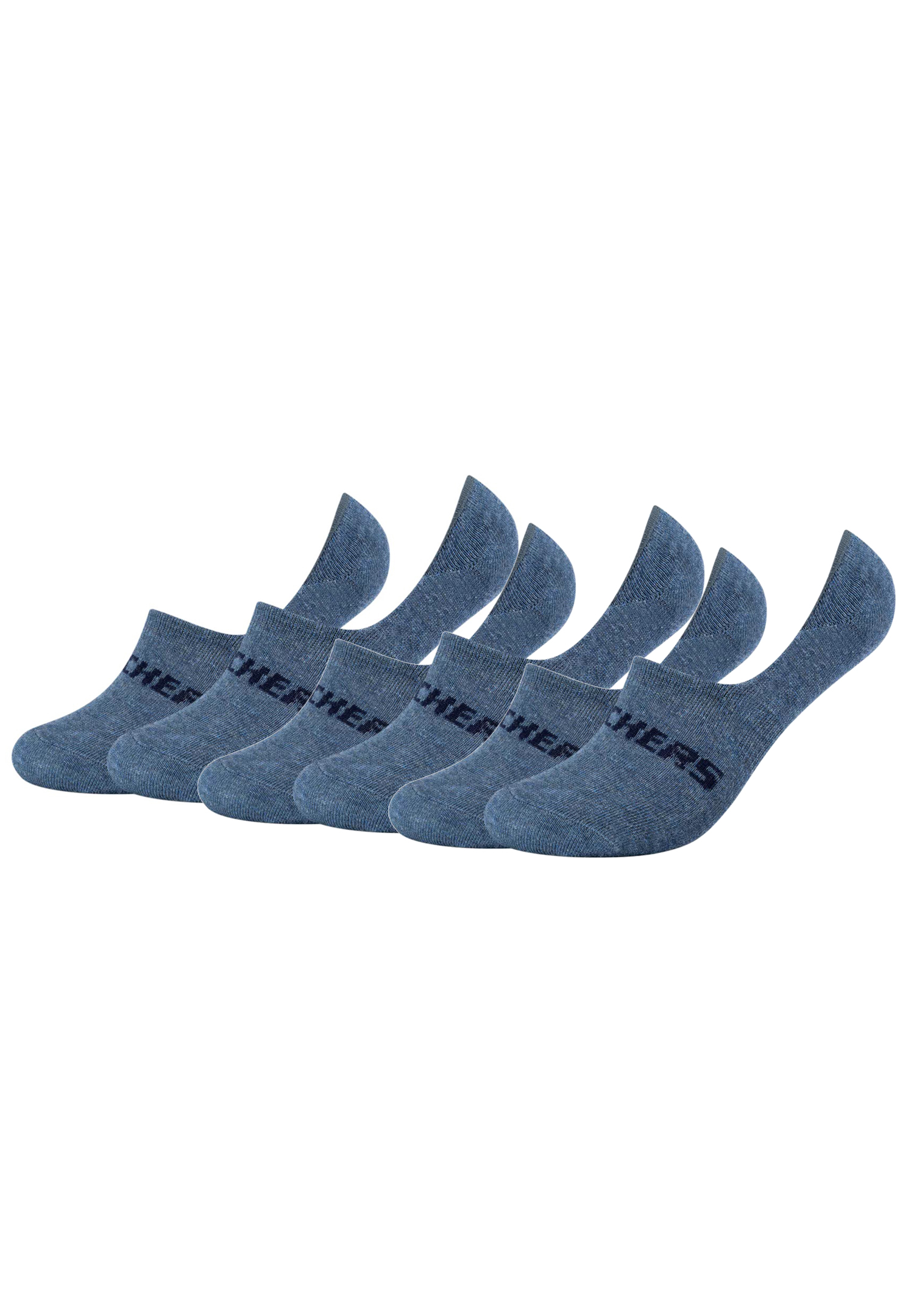6 Paar Skechers Unisex Footies Mesh Ventilation Socken SK44008