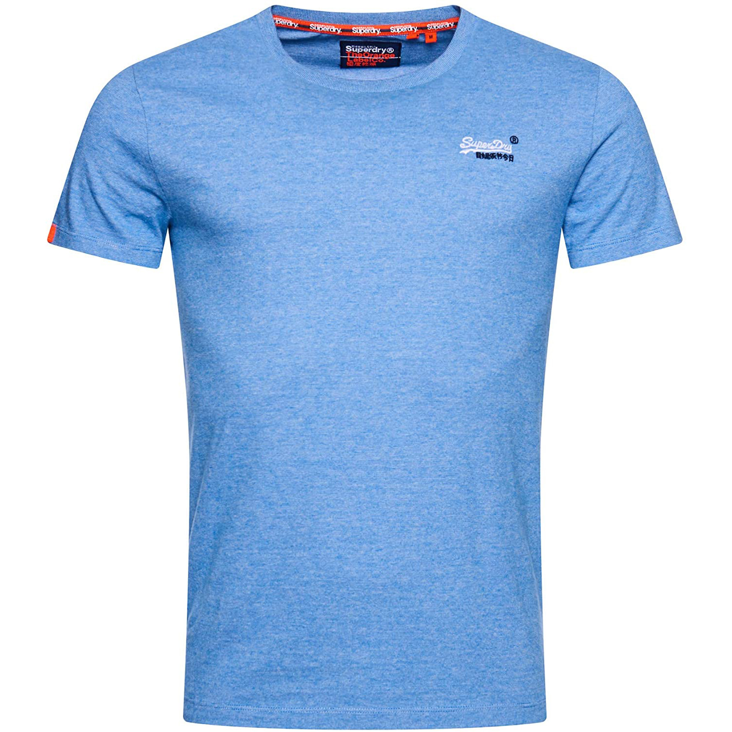 Superdry Herren Orange Label Vintage Embroidery Tee T-Shirt M1000020A blau 