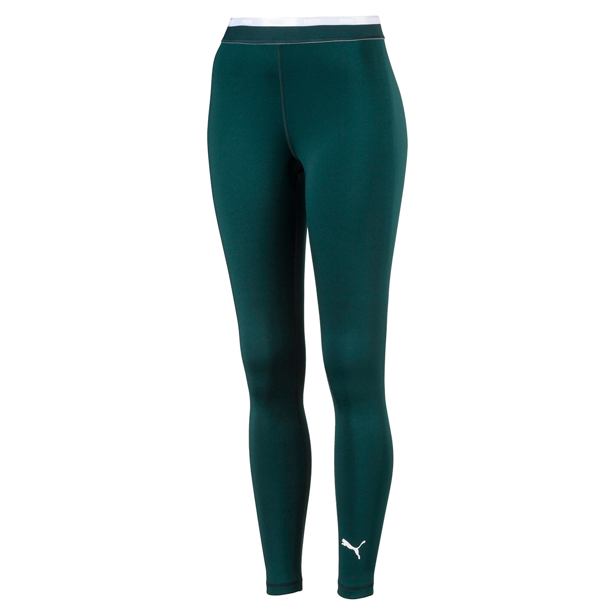PUMA Damen Soft Sports Leggings Pant Hose Pants Fitnesshose grün 843682