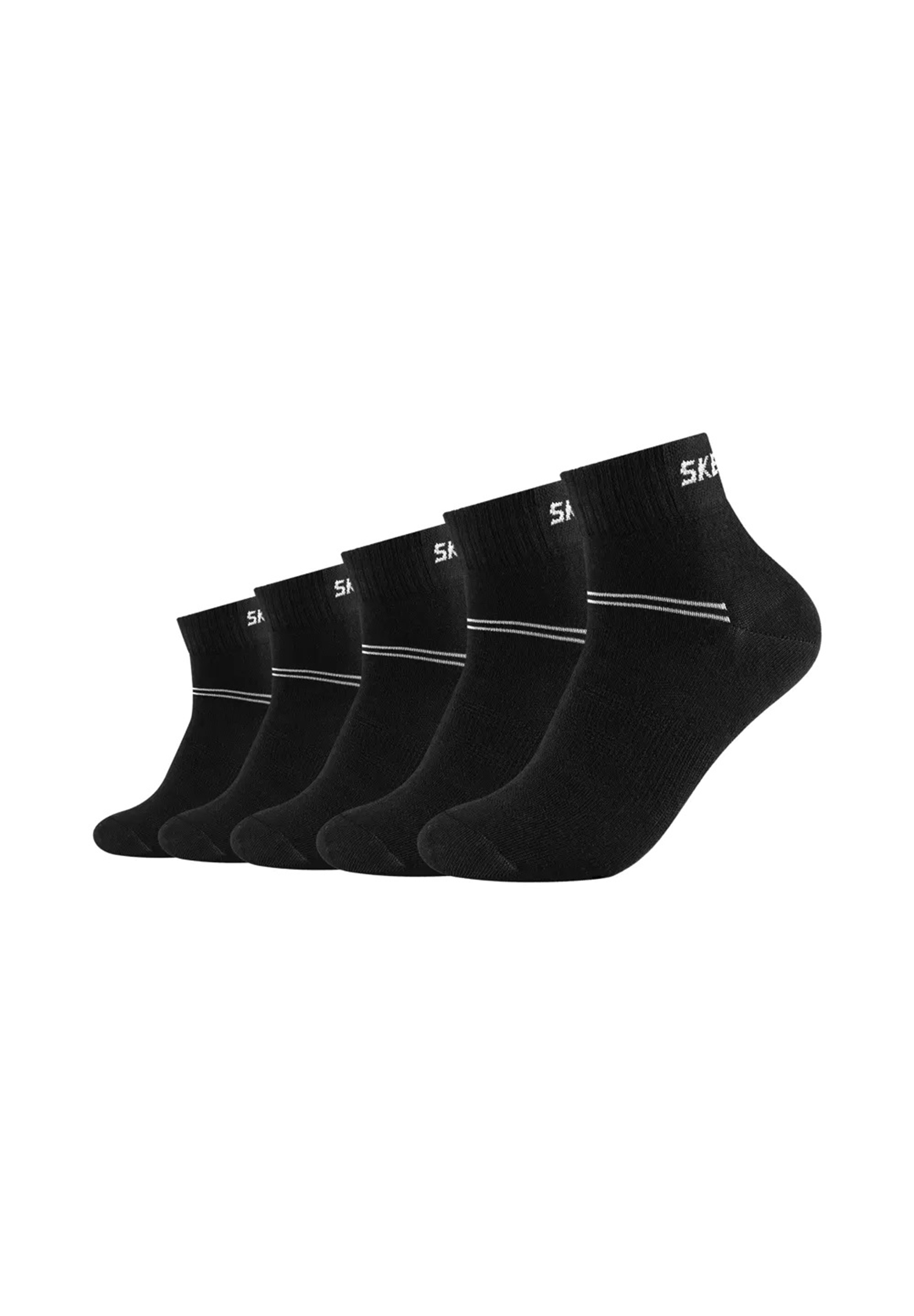 5 Paar Skechers Unisex Quarter Socken SK42017 