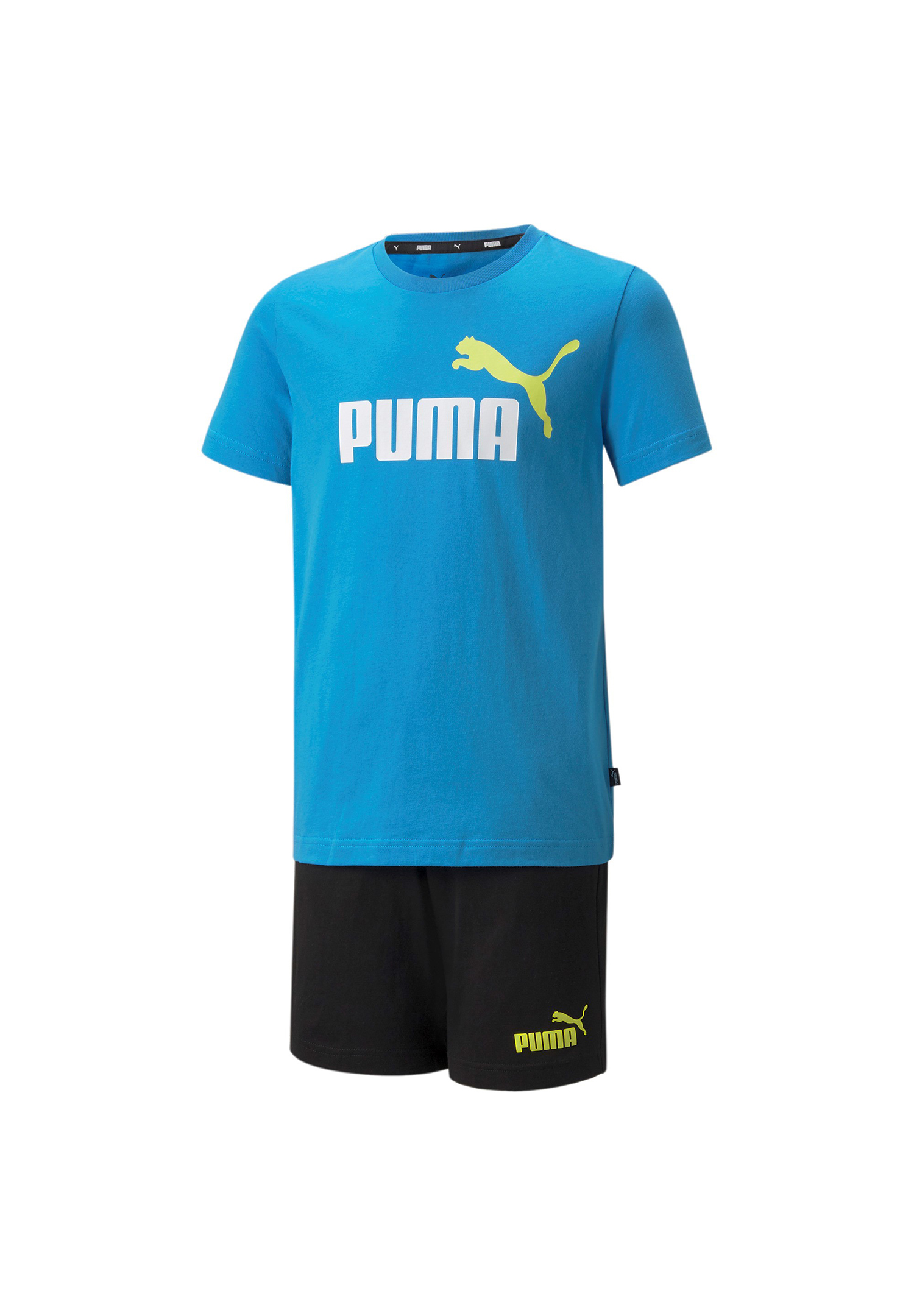 Puma Tee & Shorts Set schwarz/blau 847310 01