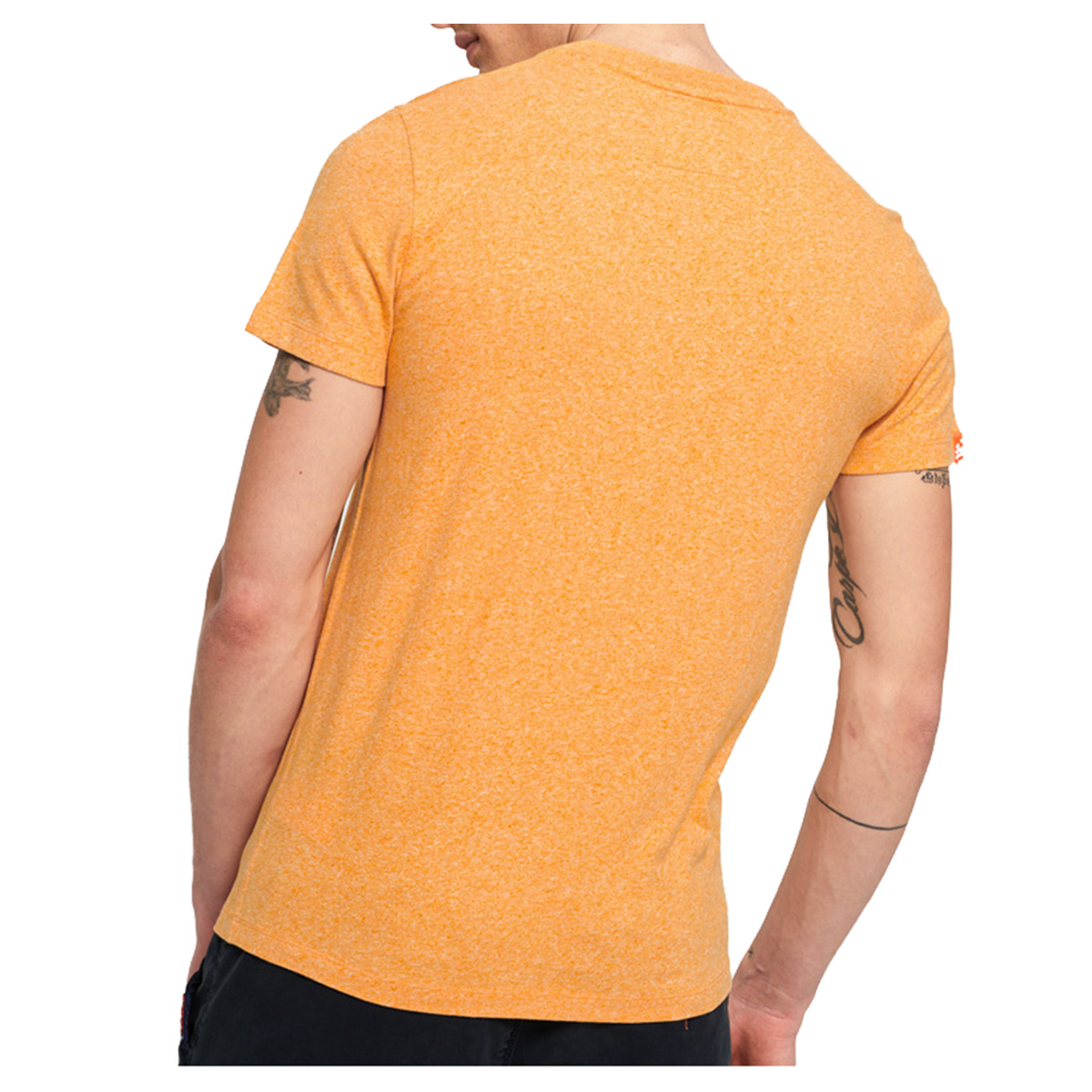 Superdry Herren Orange Label Vintage Embroidery S/S Tee T-Shirt M10001RT Gelb 