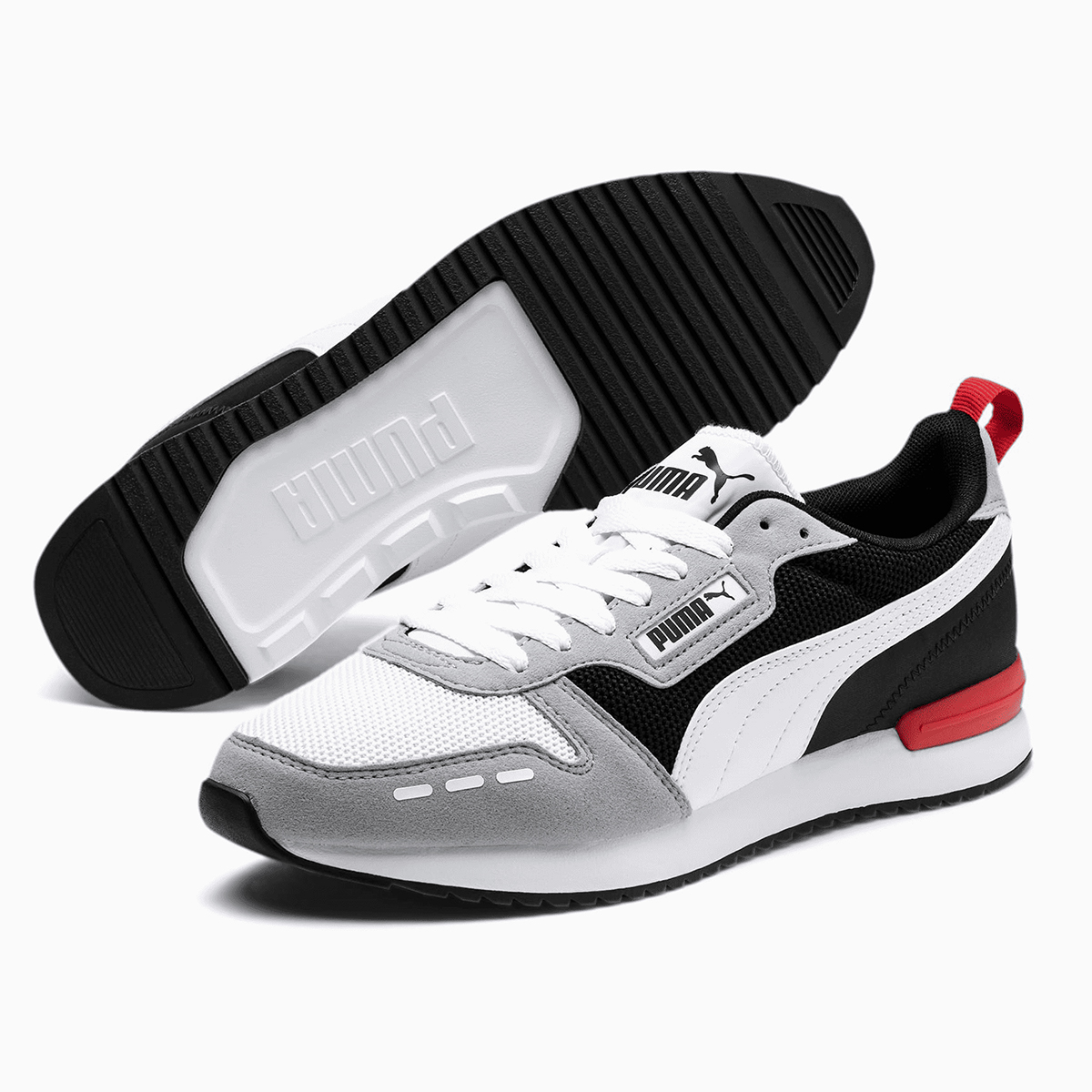 Puma R78 Runner Unisex Sneaker Sportschuh 373117 Grau/Schwarz