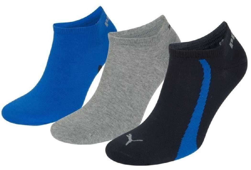 3 Paar Puma Sneaker Socken Gr. 35 - 46 Unisex für Damen Herren Füßlinge 