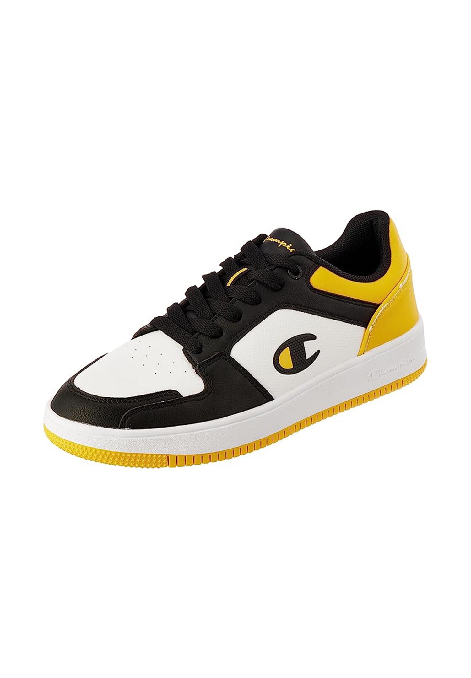 Champion REBOUND 2.0 LOW Herren Sneaker S21906-CHA-WW013 weiß/schwarz/gelb