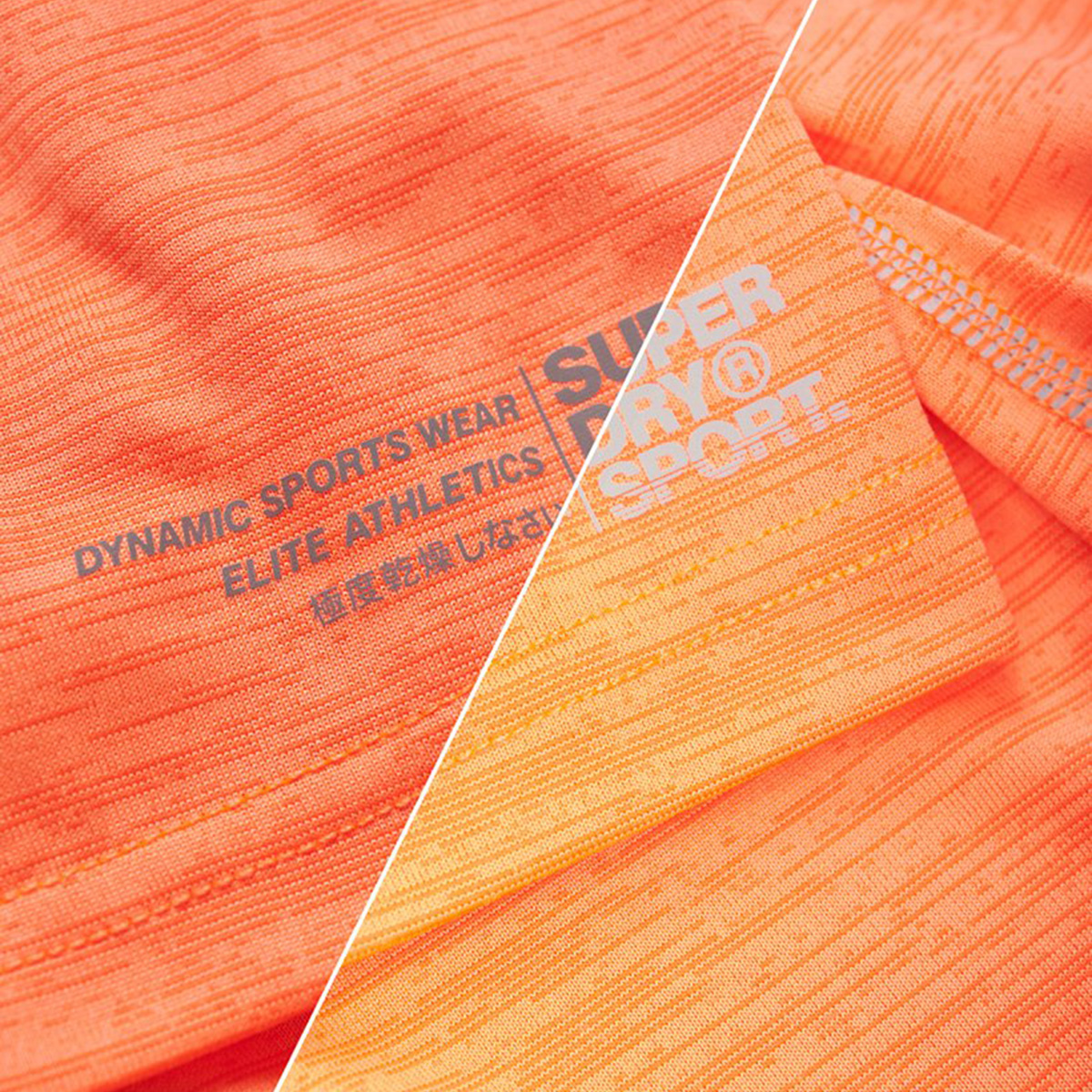 Superdry Herren Training Tee Sport Shirt T-Shirt MS300071A orange