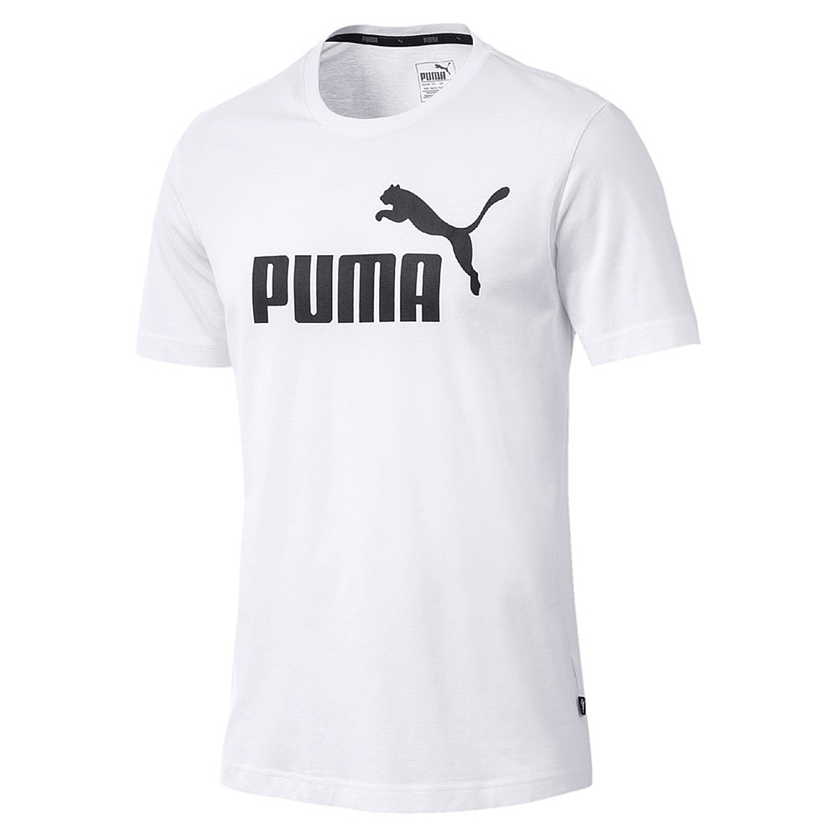PUMA Herren ESS Essential Logo Tee T-Shirt Übergröße weiss bis 6XL