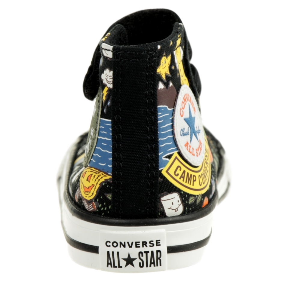 Converse Camp Converse Easy-On Chuck Taylor All Star High Top Sneaker Kinder 767531C Schwarz