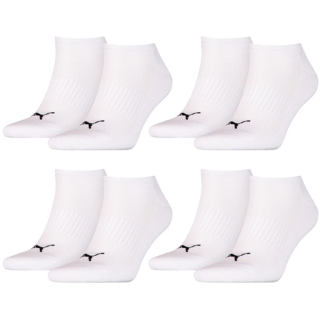 8 Paar Puma Sneaker Socken mit Frottee-Sohle Gr. 35 - 46 Unisex Cushioned Kurzsocken