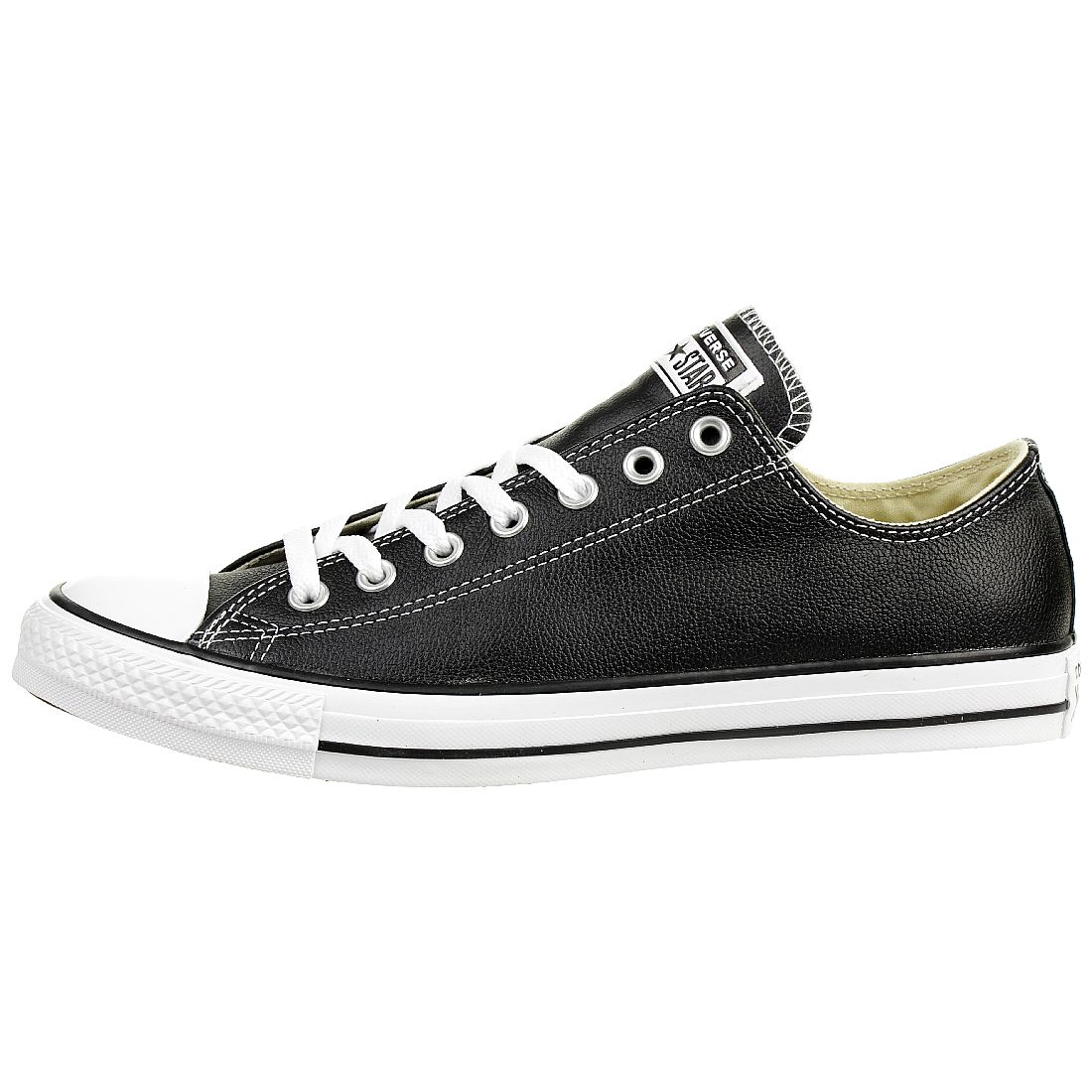 Converse C Taylor All Star OX Chuck Schuhe Sneaker Leder black 132174C