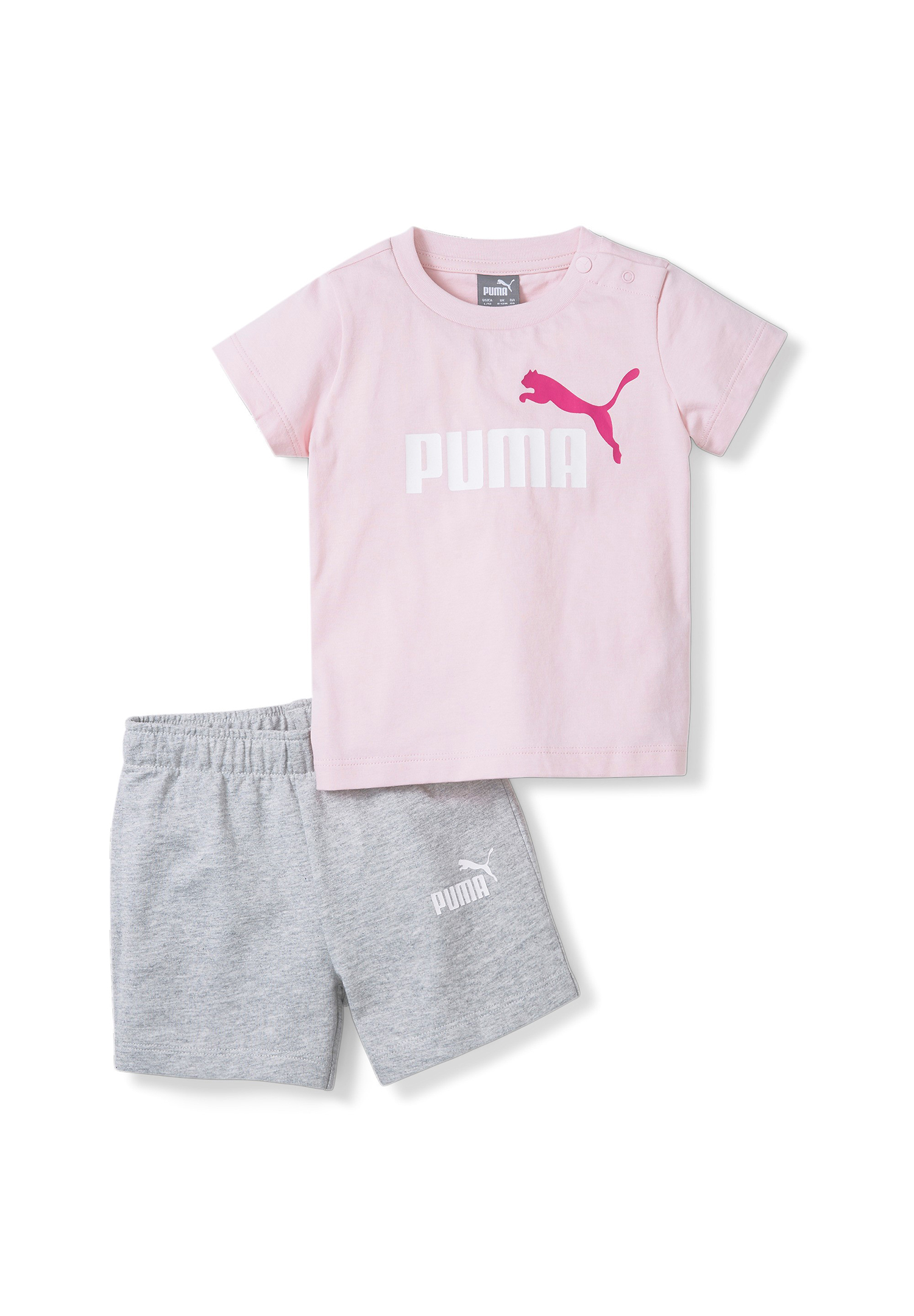 Puma Minicats Tee & Shorts Set rosa/grau 845839 16