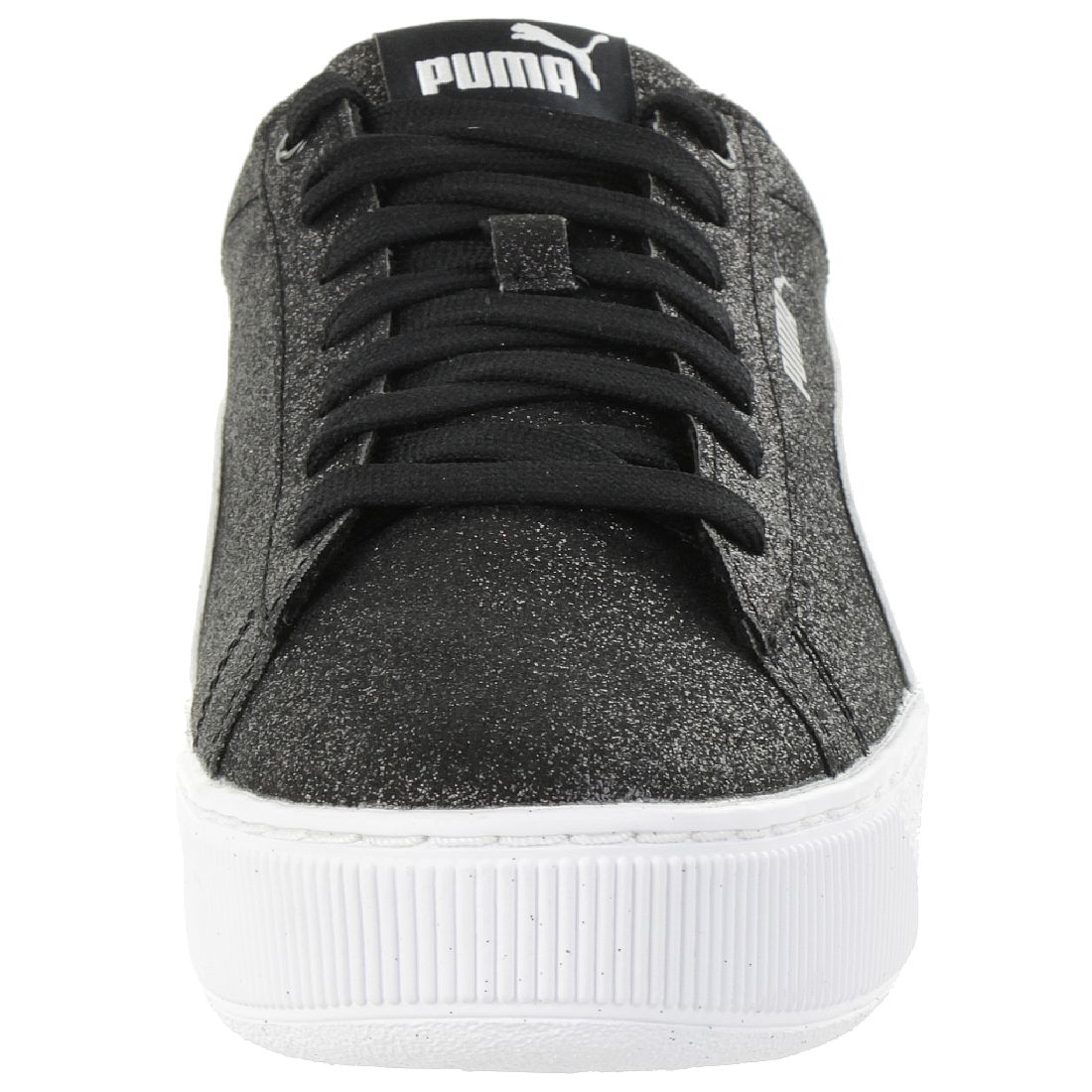 Puma Vikky Platform Glitzer Junior Mädchen Damen Schuh schwarz 366856 02