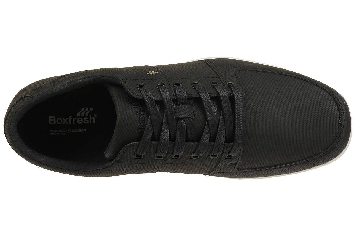 Boxfresh Spencer BSC RUB LEA Leder Herren Sneaker Schuhe E14375 schwarz