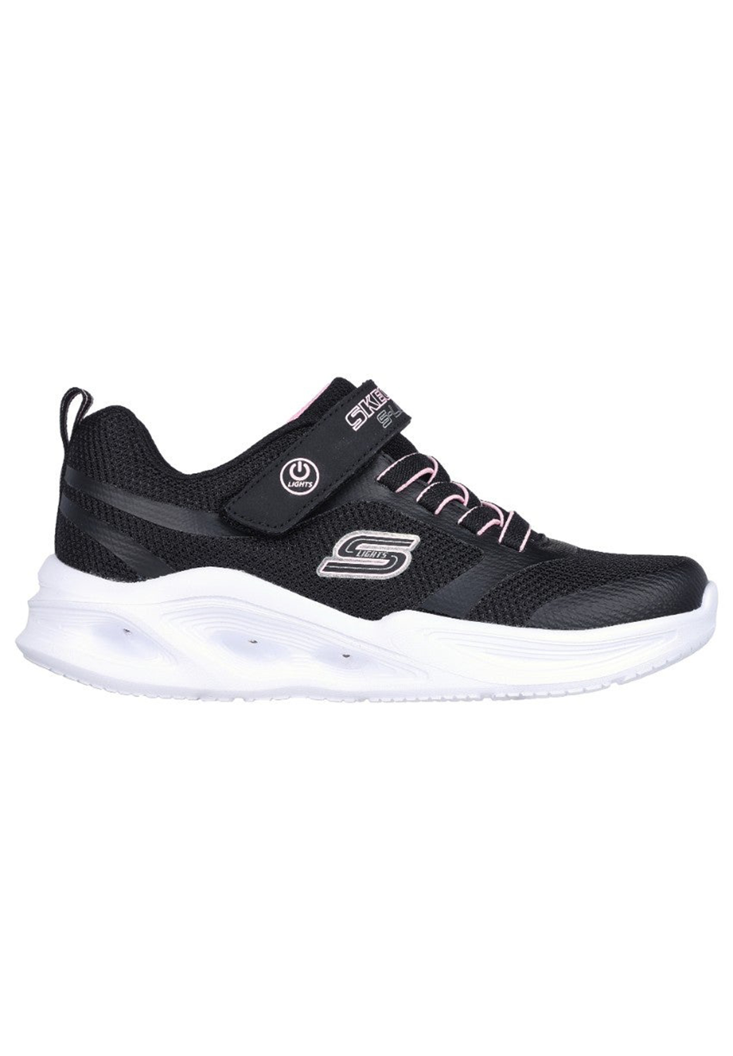 Skechers S Lights Solar Glow Sneakers Mädchen LED Schuhe Sneaker 303715L schwarz