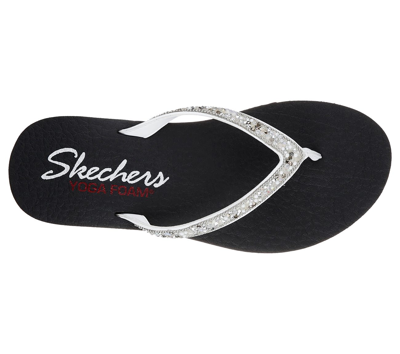 Skechers Cali MEDITATION TAHITI SOLE Sandalen/Zehentrenner Damen Schuhe Weiß
