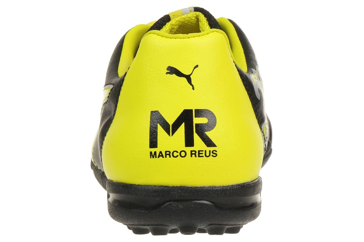 Puma Marco 11 TT Jr. Kinder Fußballschuhe 103614 01 schwarz-gelb