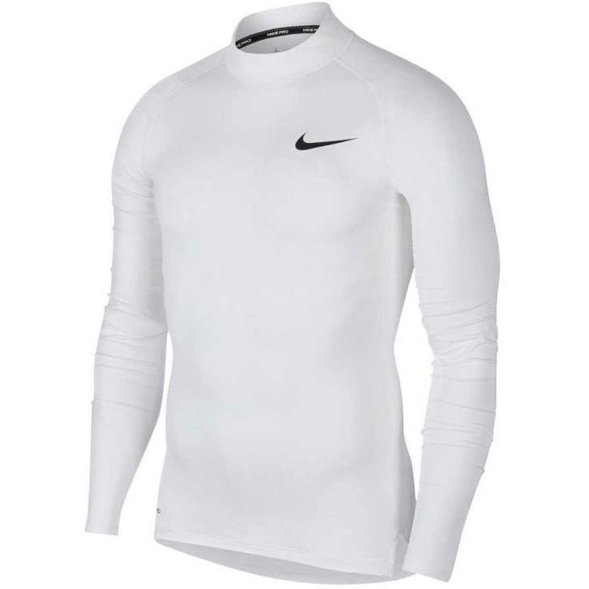 NIKE Herren Pro Dry Fit COMPRESSION Langarm Funktionsshirt weiss
