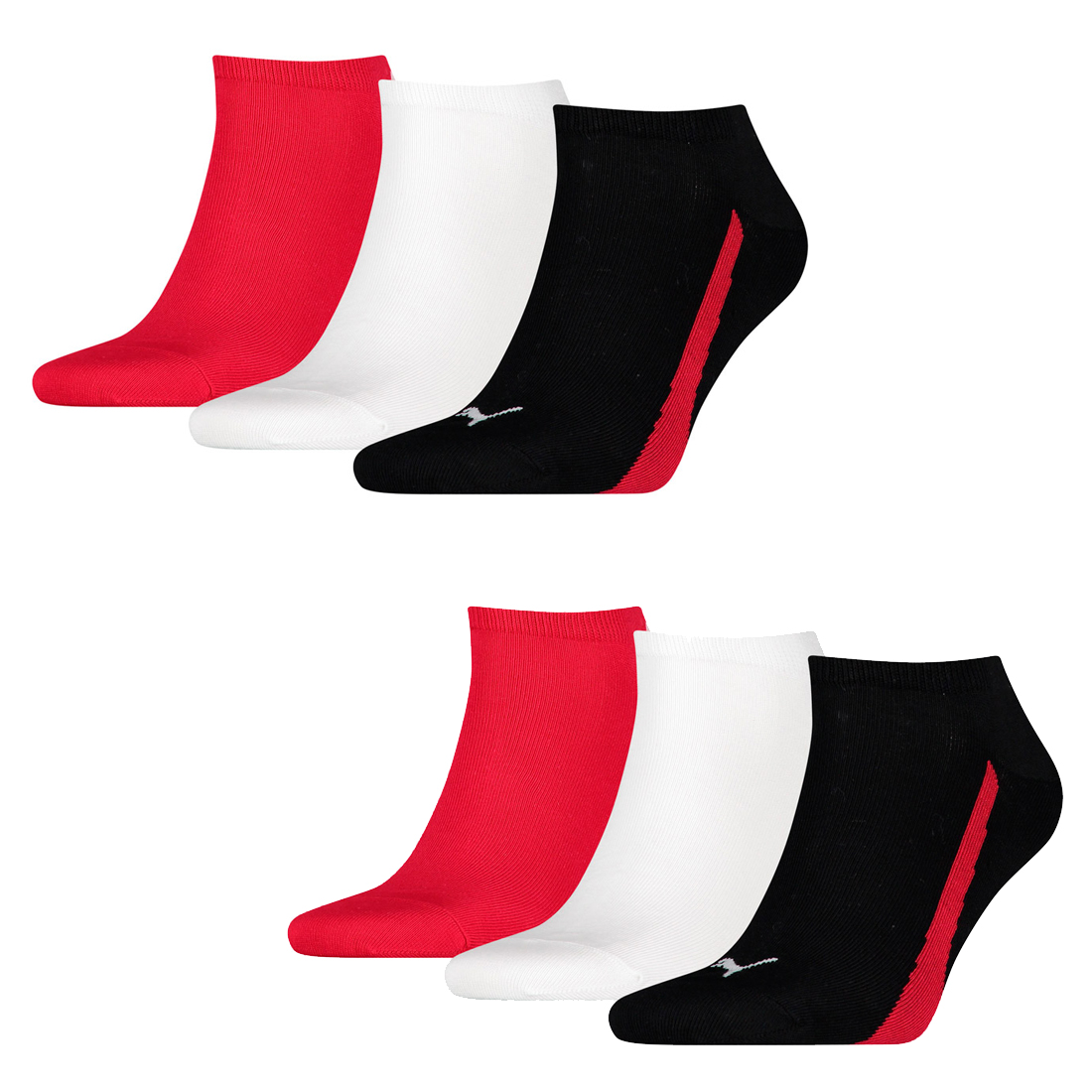 6 Paar Puma Lifestyle Sneaker Socken Gr. 35 - 46 Unisex Kurzsocke Füßlinge