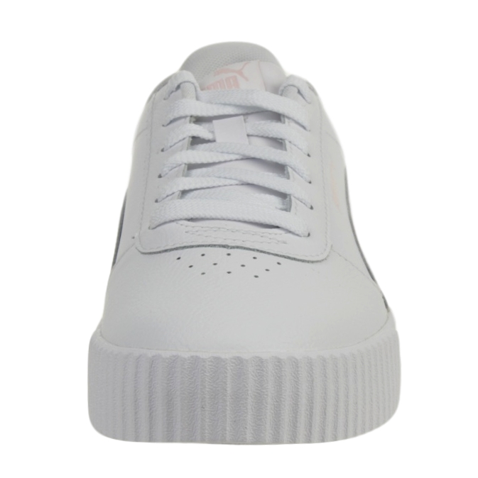 Puma Carina L Damen Sneaker Leder Schuhe 370325 Weiß / Rosa