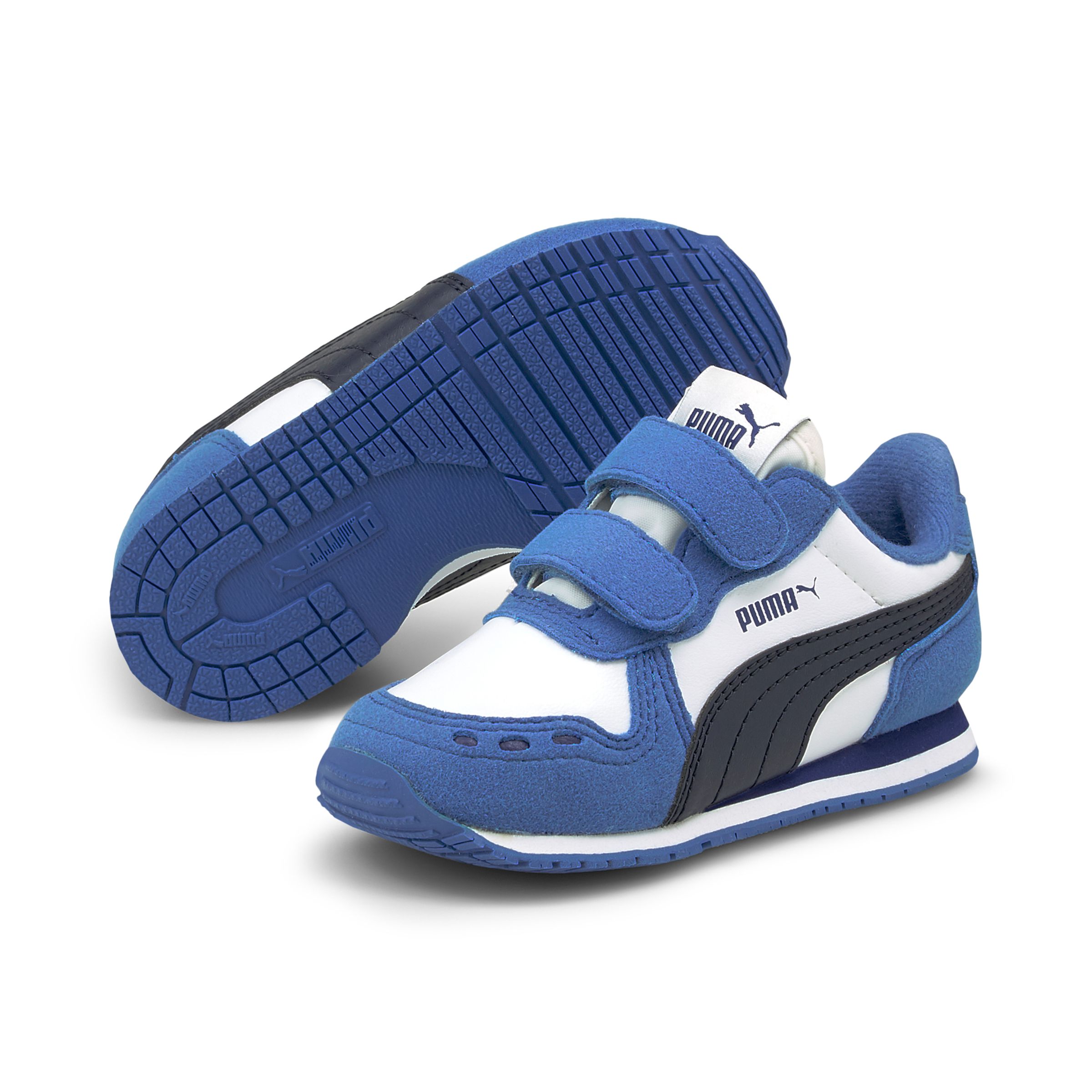 PUMA Cabana Racer SL V Inf Kinder Sneaker Klettverschluss blau 351980