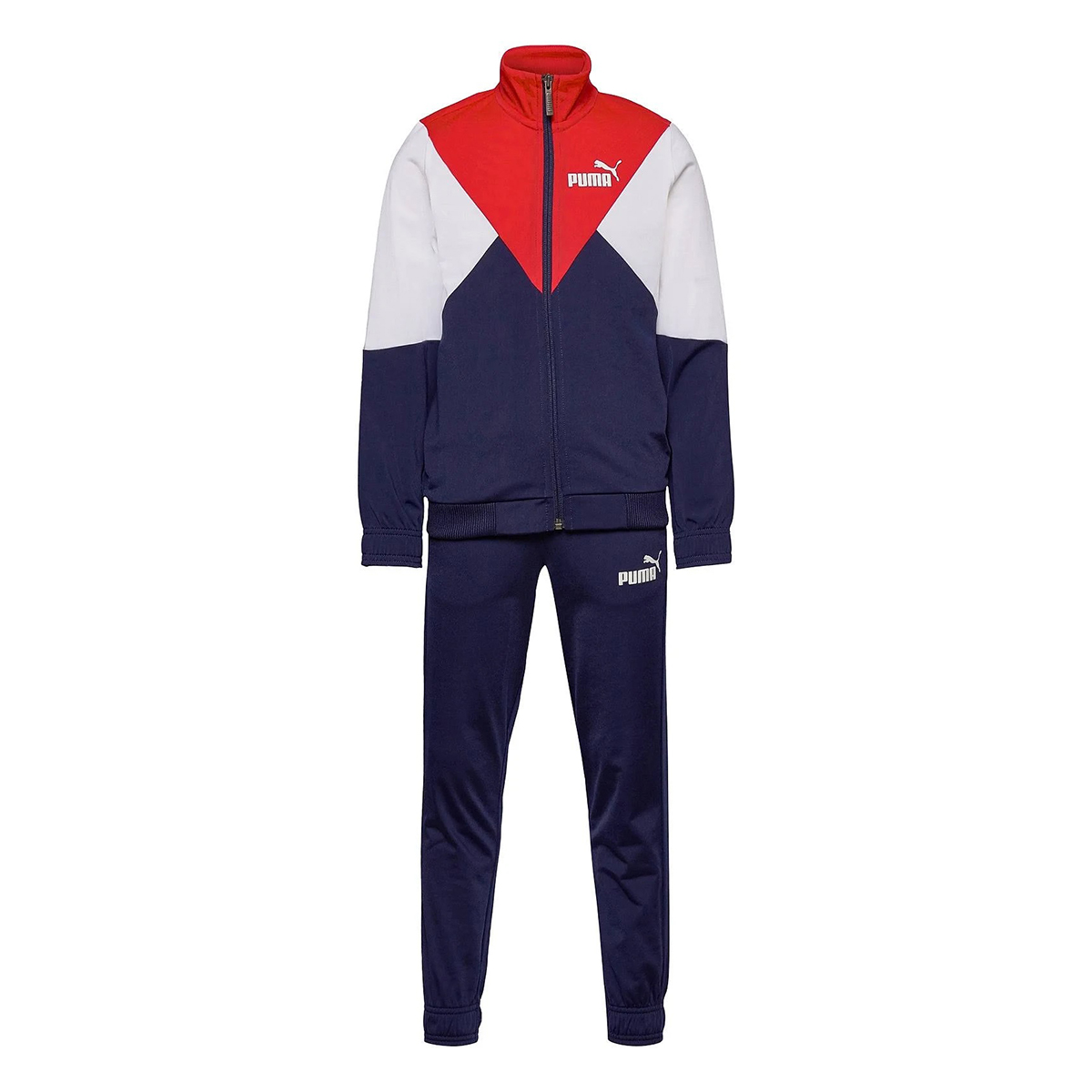 Puma Rebel Poly Suit cl B Kinder Unisex Trainingsanzug Sportanzug 583254 Blau