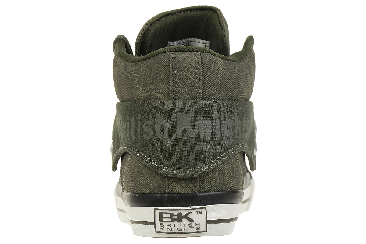 British Knights ROCO BK Herren Sneaker grün canvas olive khaki