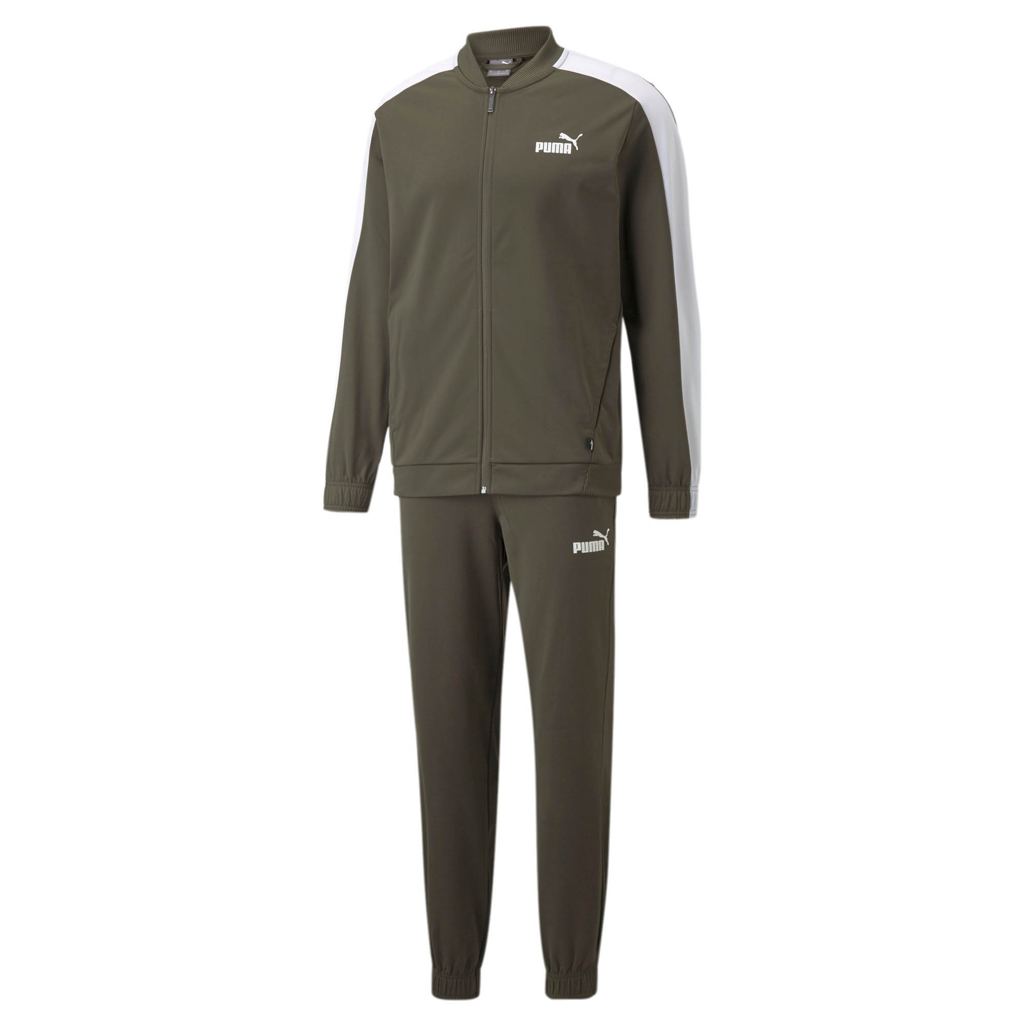 PUMA Herren Baseball Tricot Suit Trainingsanzug Jogginganzug 585843 grün