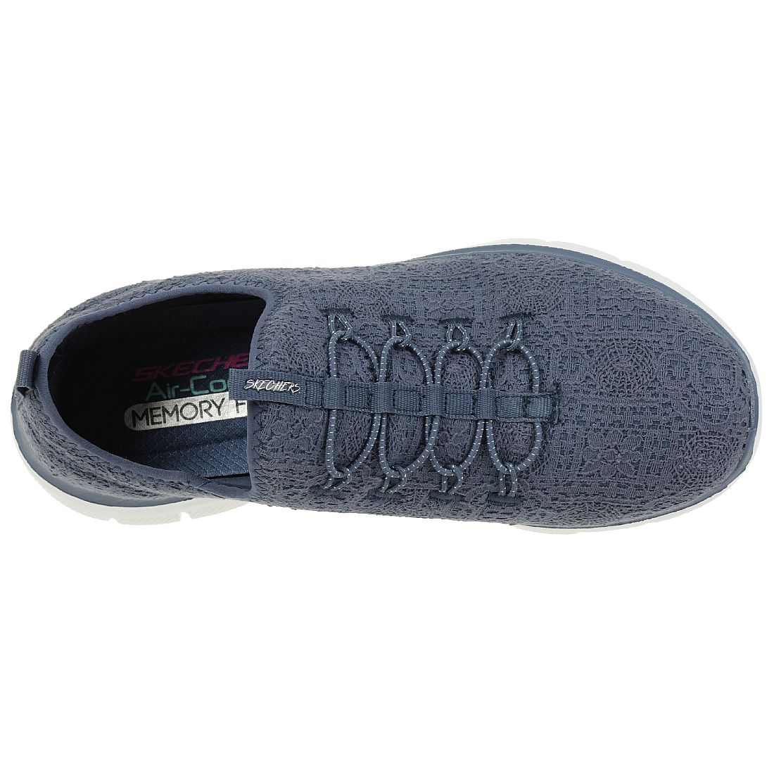 Skechers Flex Appeal 2.0 CLEAR CUT Damen Sneaker Slip on Memory Foam blau 12907