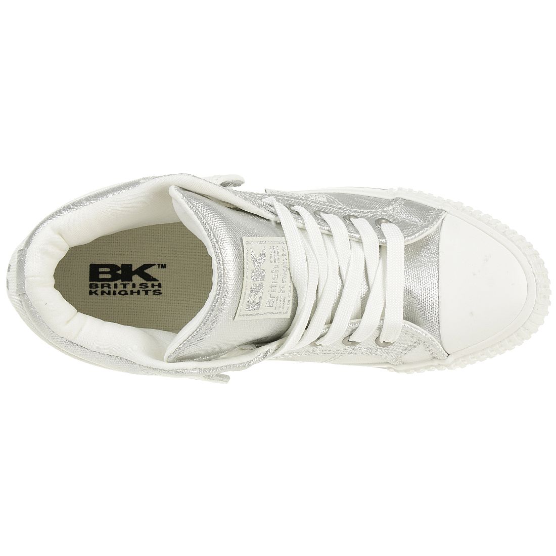 British Knights ROCO Metallic BK Damen Sneaker B43-3706-01 silber metallic Textil