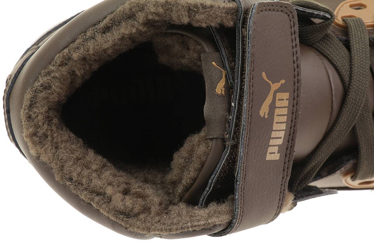 Puma Rebound Street Fur Winterstiefel Boots Herren braun gefüttert warm