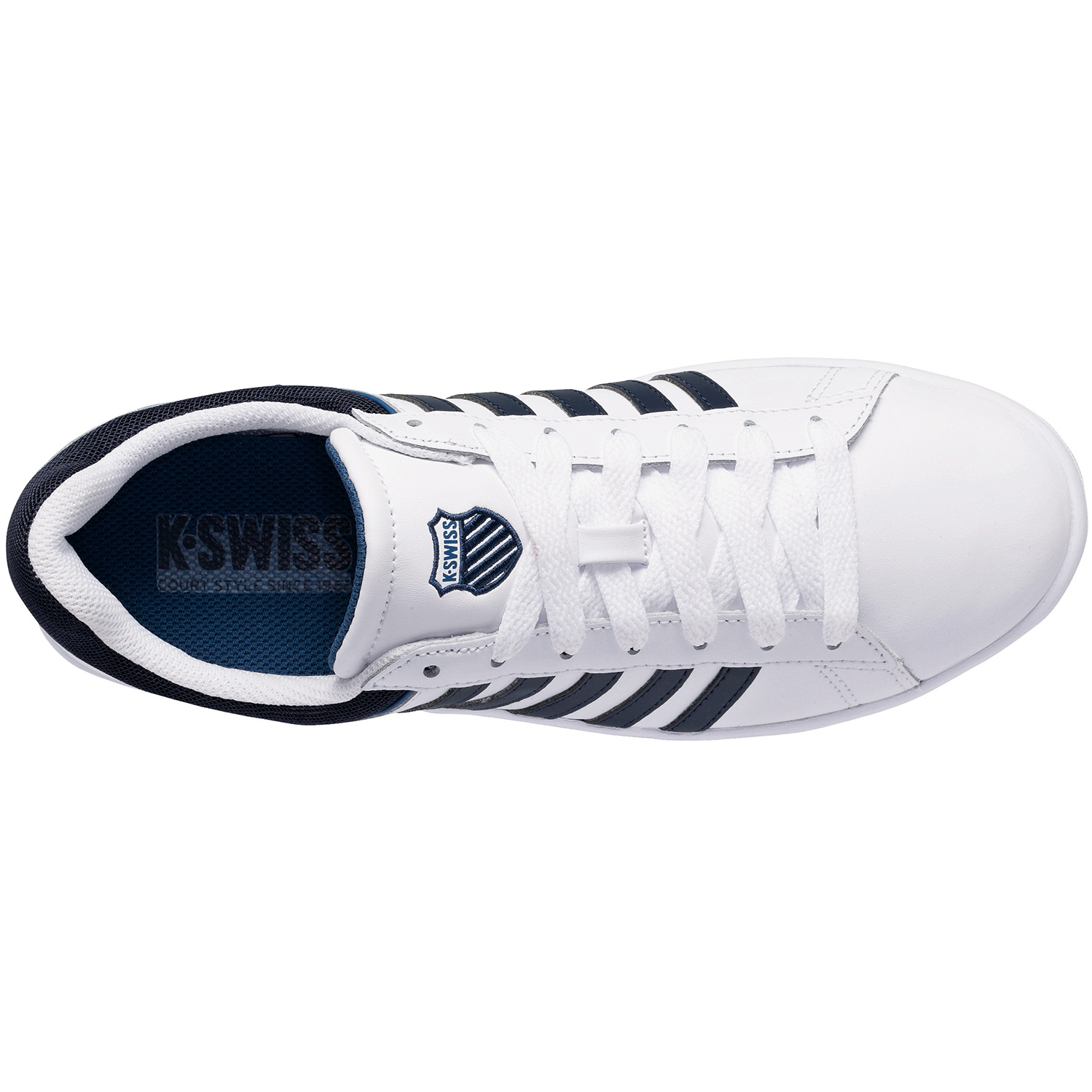 K-SWISS Court Winston Herren Sneaker Sportschuh 06154-139-M Weiß/Blau