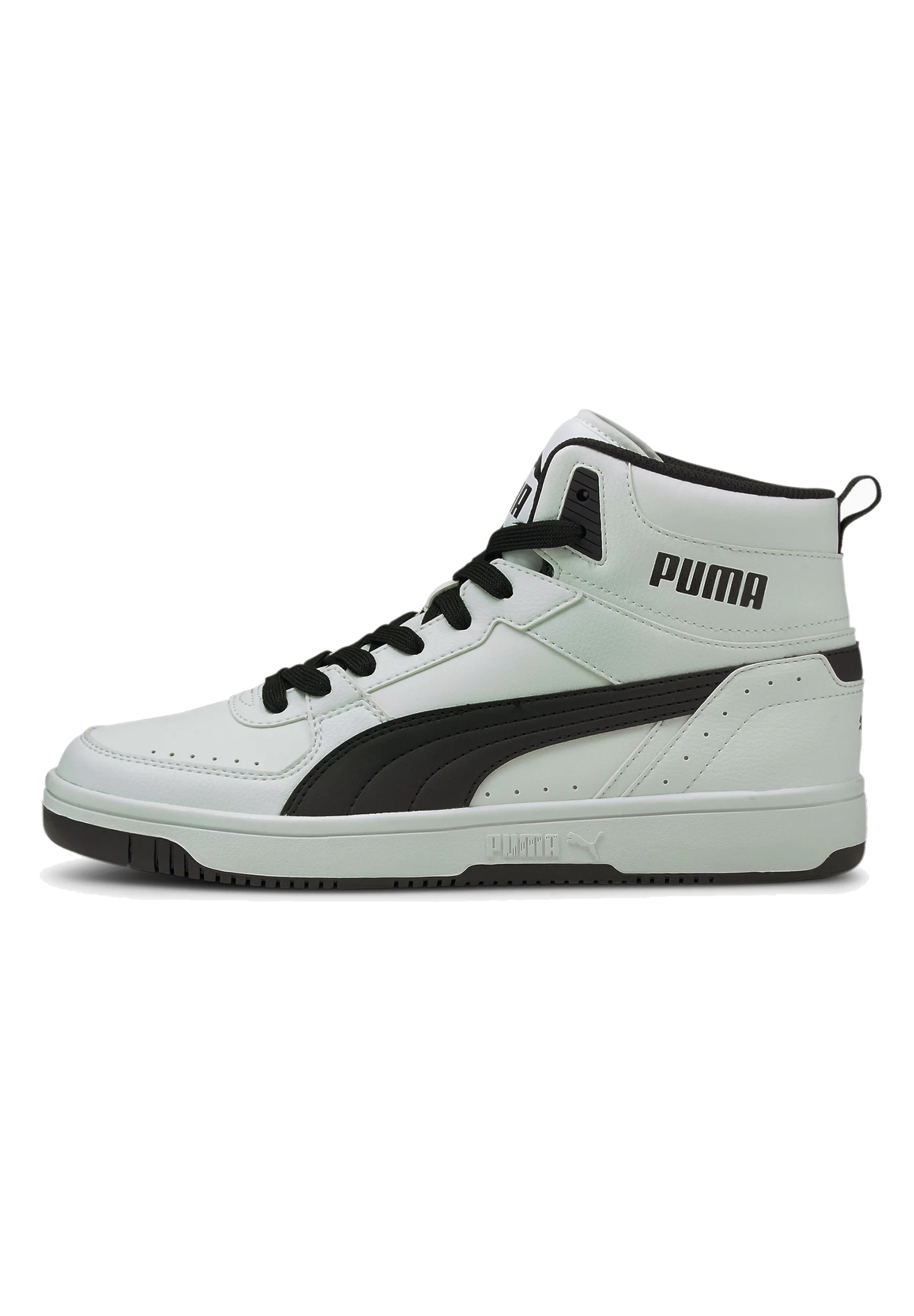Puma Rebound JOY High Top Herren Sneaker Sportschuh 374765 weiss schwarz