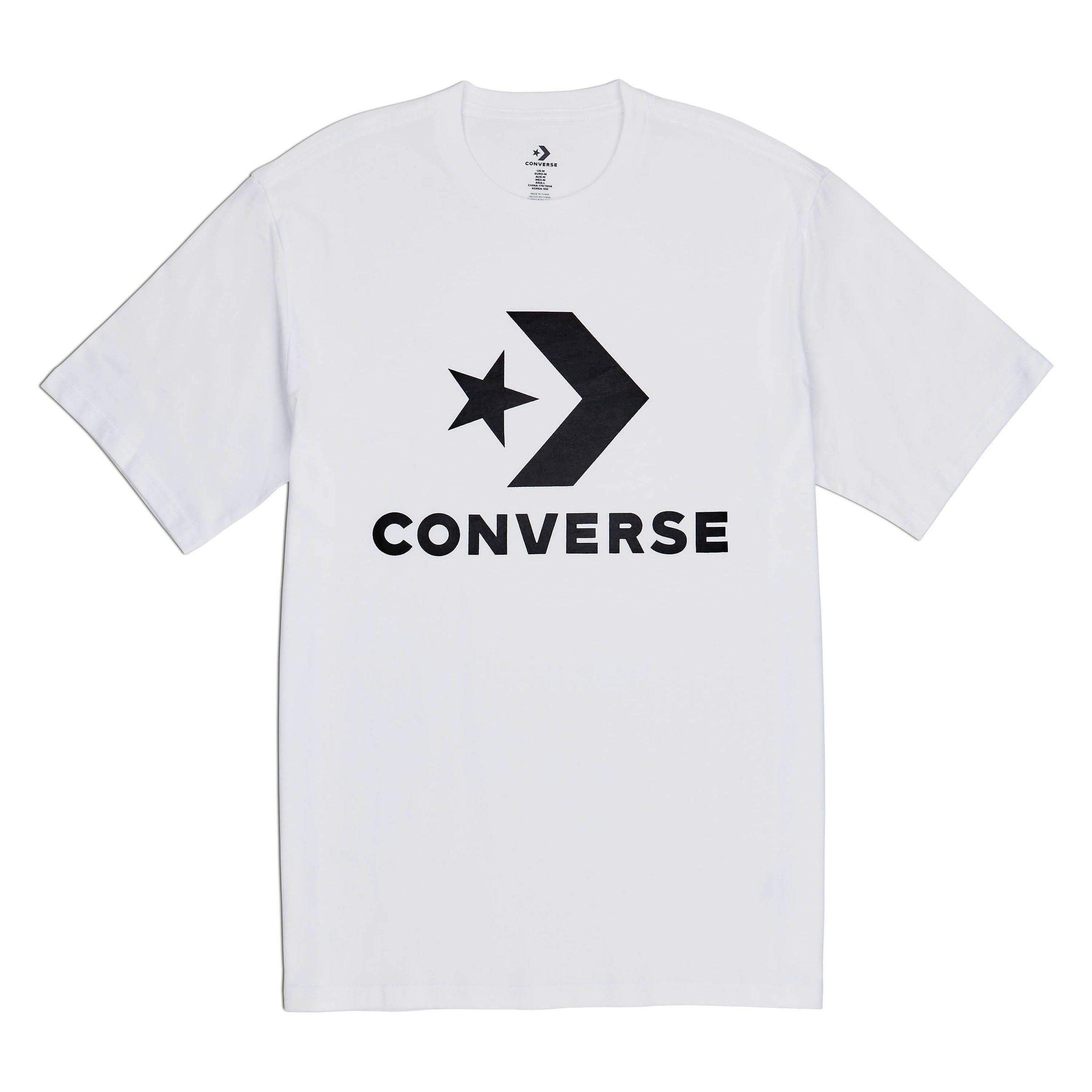 Converse Star Chevron Tee White T-Shirt Herren 10018568 weiss 