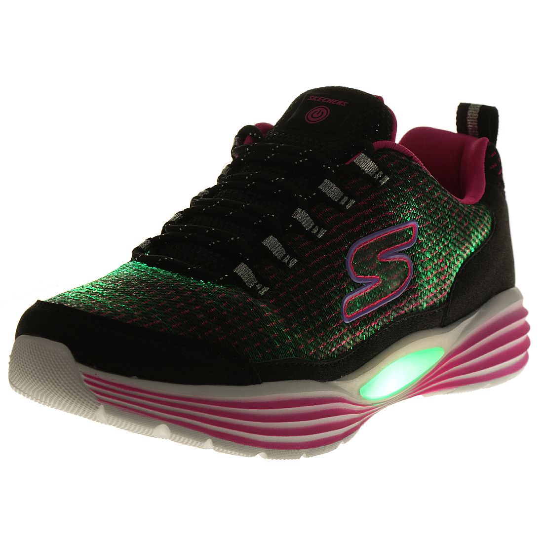Skechers S Lights LUMINATORS LUXE Mädchen Sneaker Blink Schuhe LED 