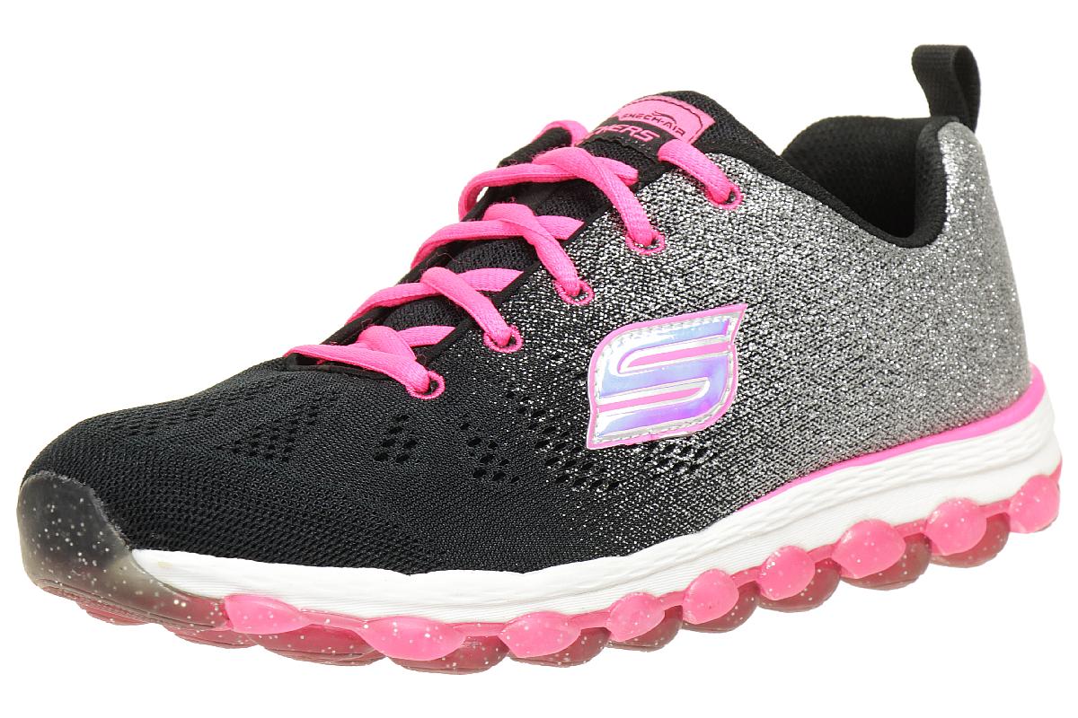 Skechers Skech Air Glitterbeam Sneakers Kinderschuhe Pink schwarz 