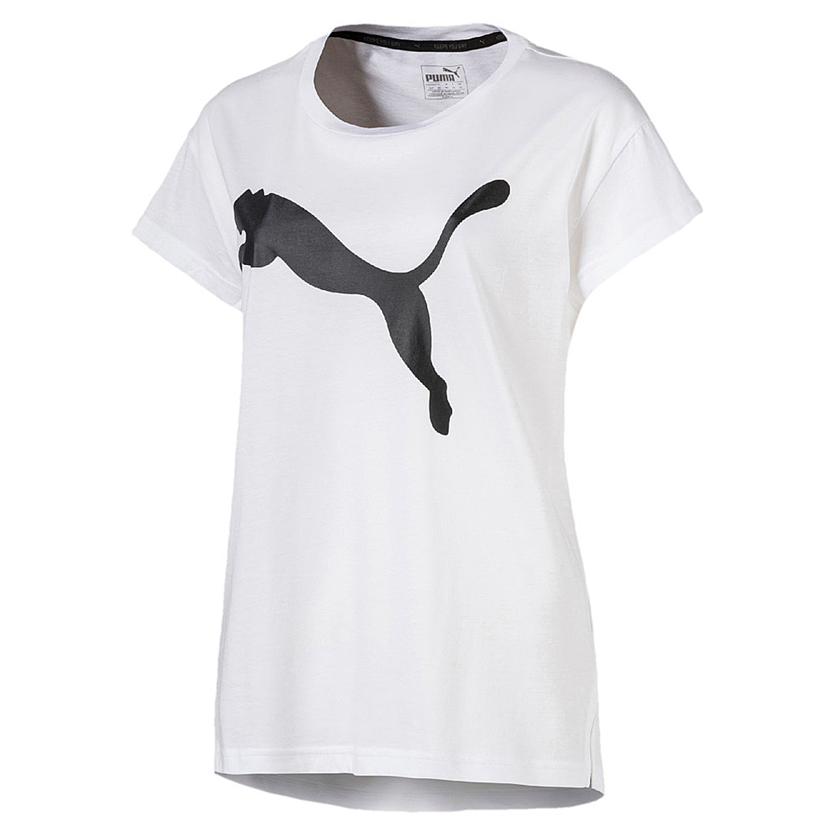 PUMA Damen Active Logo Tee DryCell T-Shirt weiss 852006