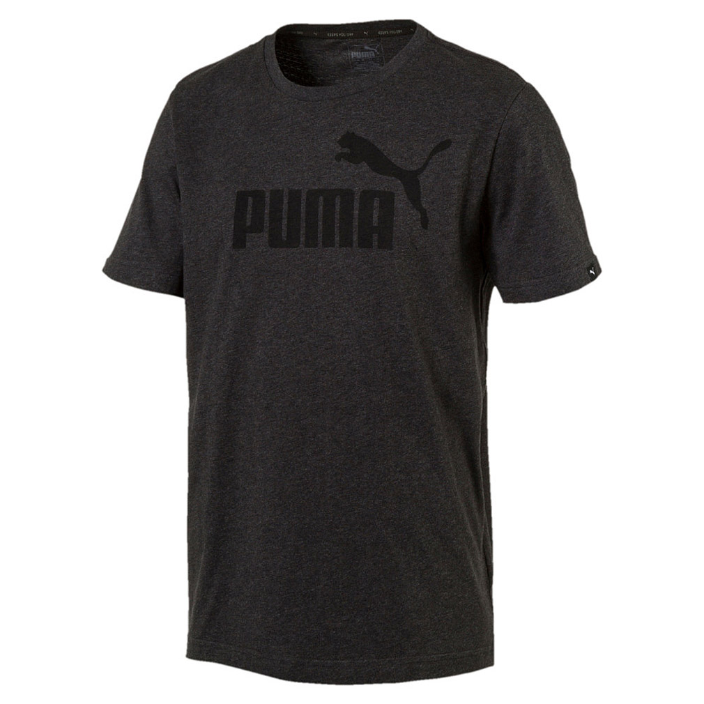 PUMA ESS Essential No.1 Heather Logo Tee T-Shirt Dry Cell 838243 07 grau
