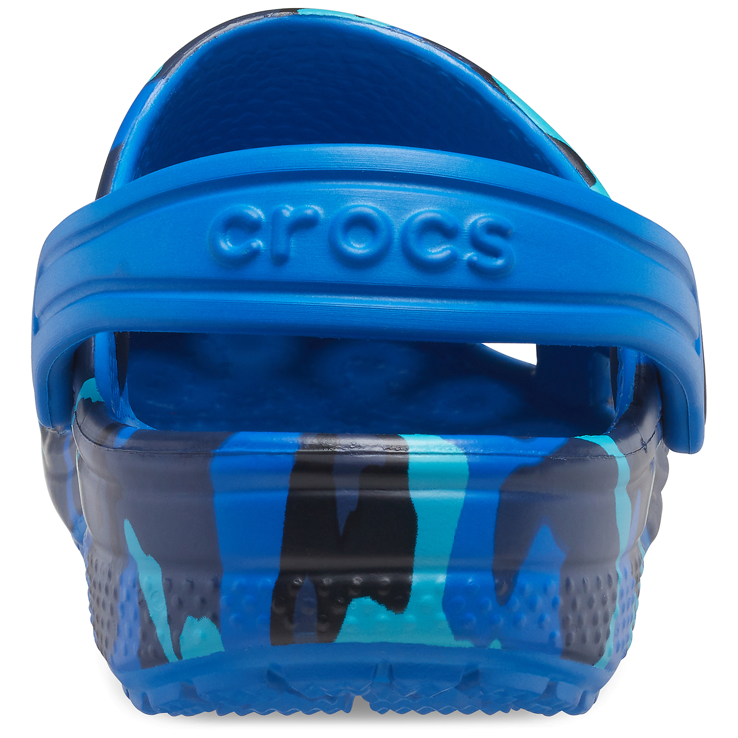 Crocs Classic Printed Clog K Kinder Clog Roomy Fit 205813 blau