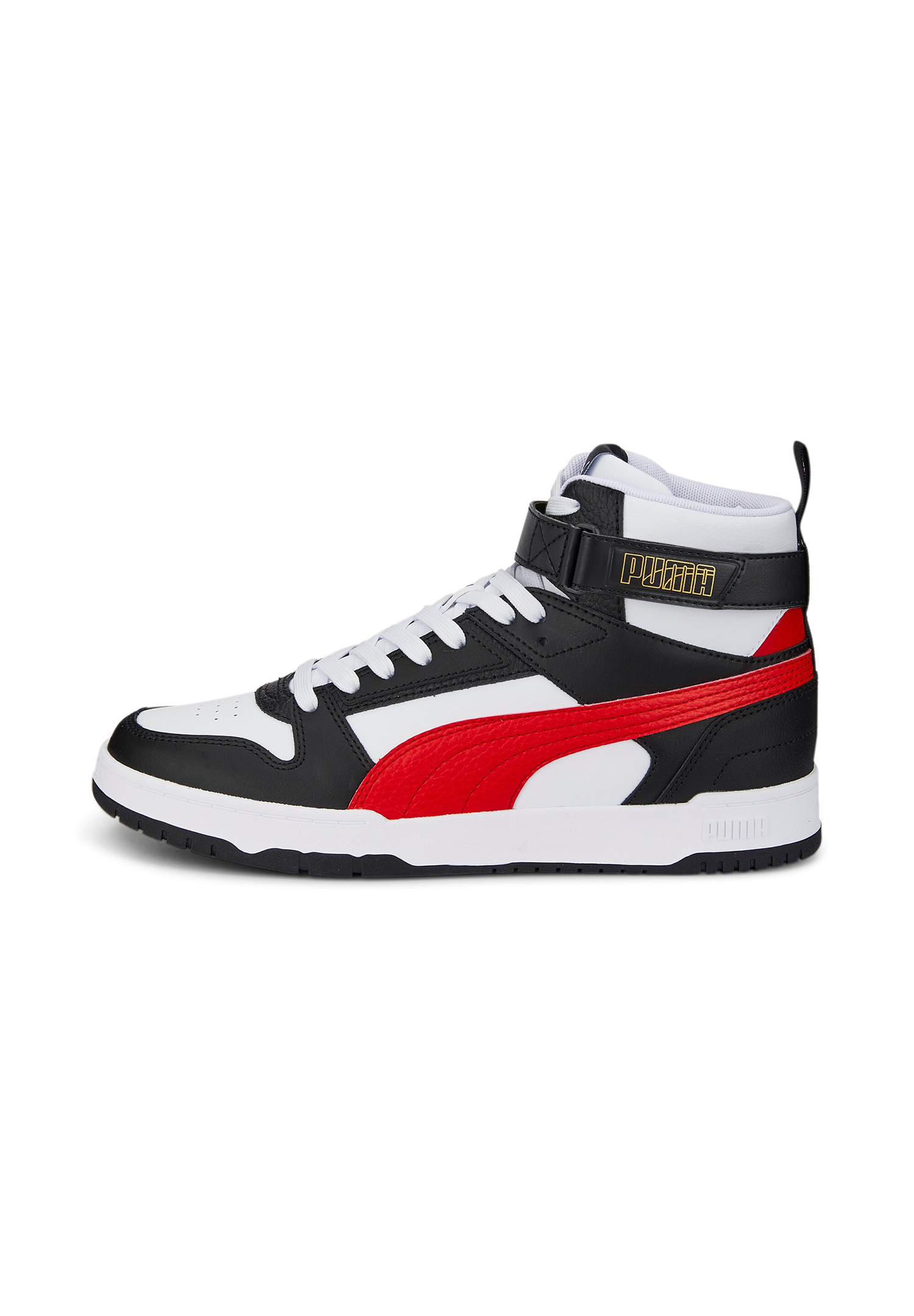 Puma RBD GAME Sneaker High Unisex 385839 05 weiss-rot-schwarz