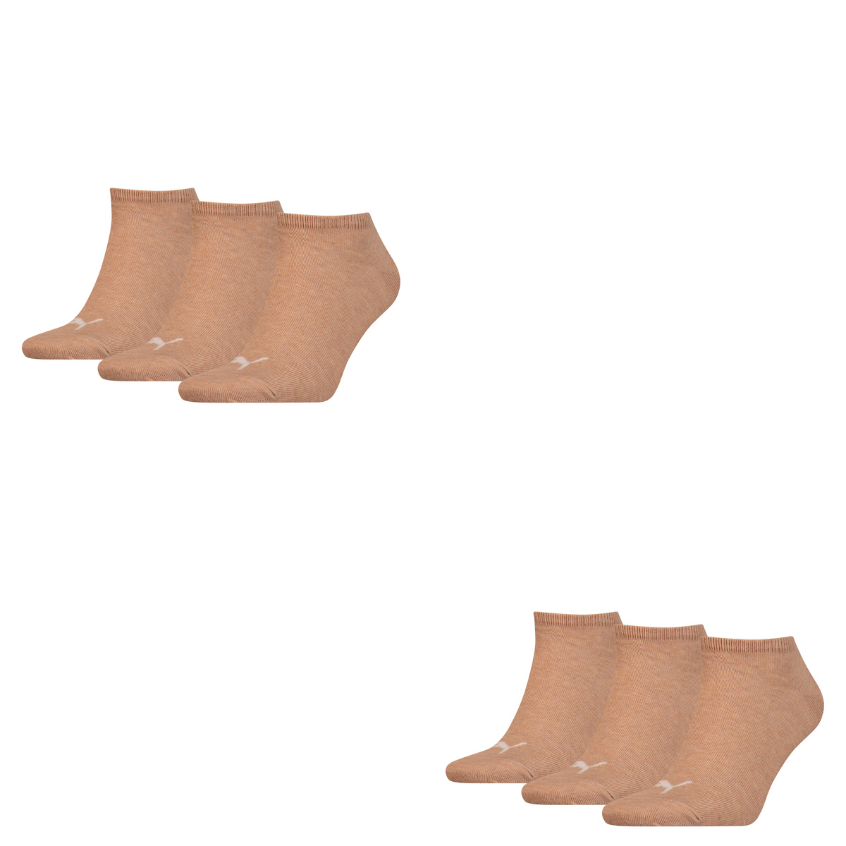 6 Paar Puma Sneaker Invisible Socken Gr. 35 - 49 Unisex für Damen Herren Füßlinge