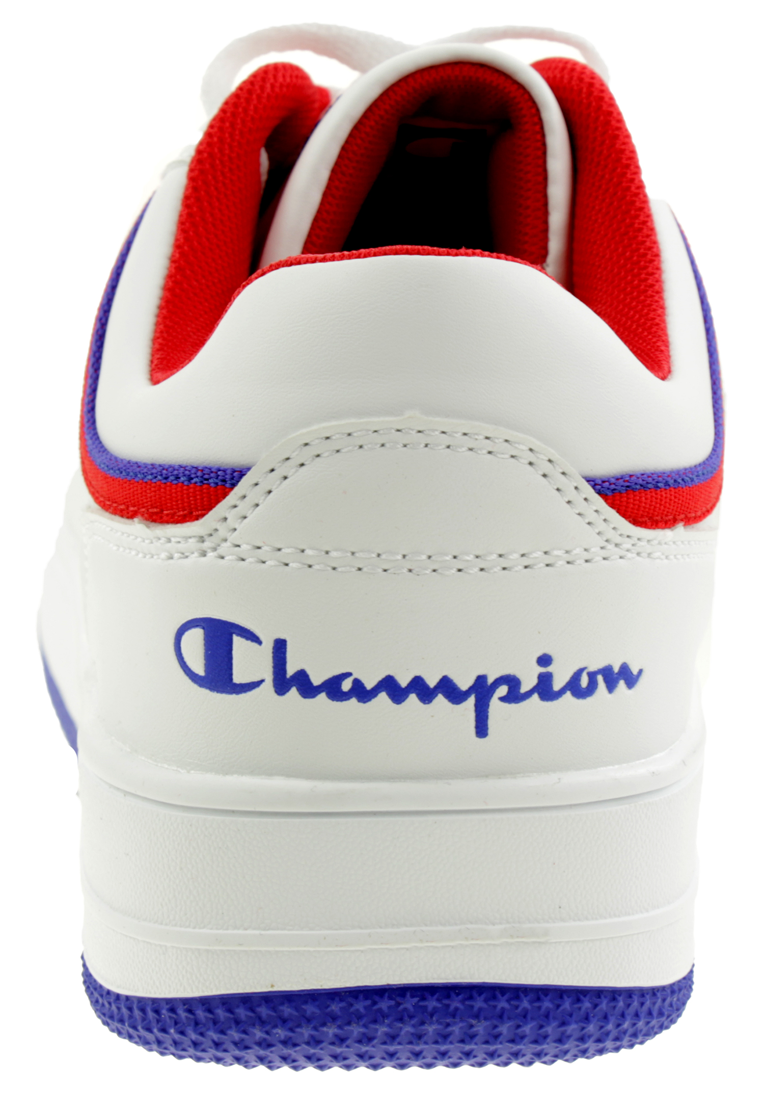 Champion REBOUND LOW Herren Sneaker S21433-CHA-WW001 Weiß/Blau/Rot
