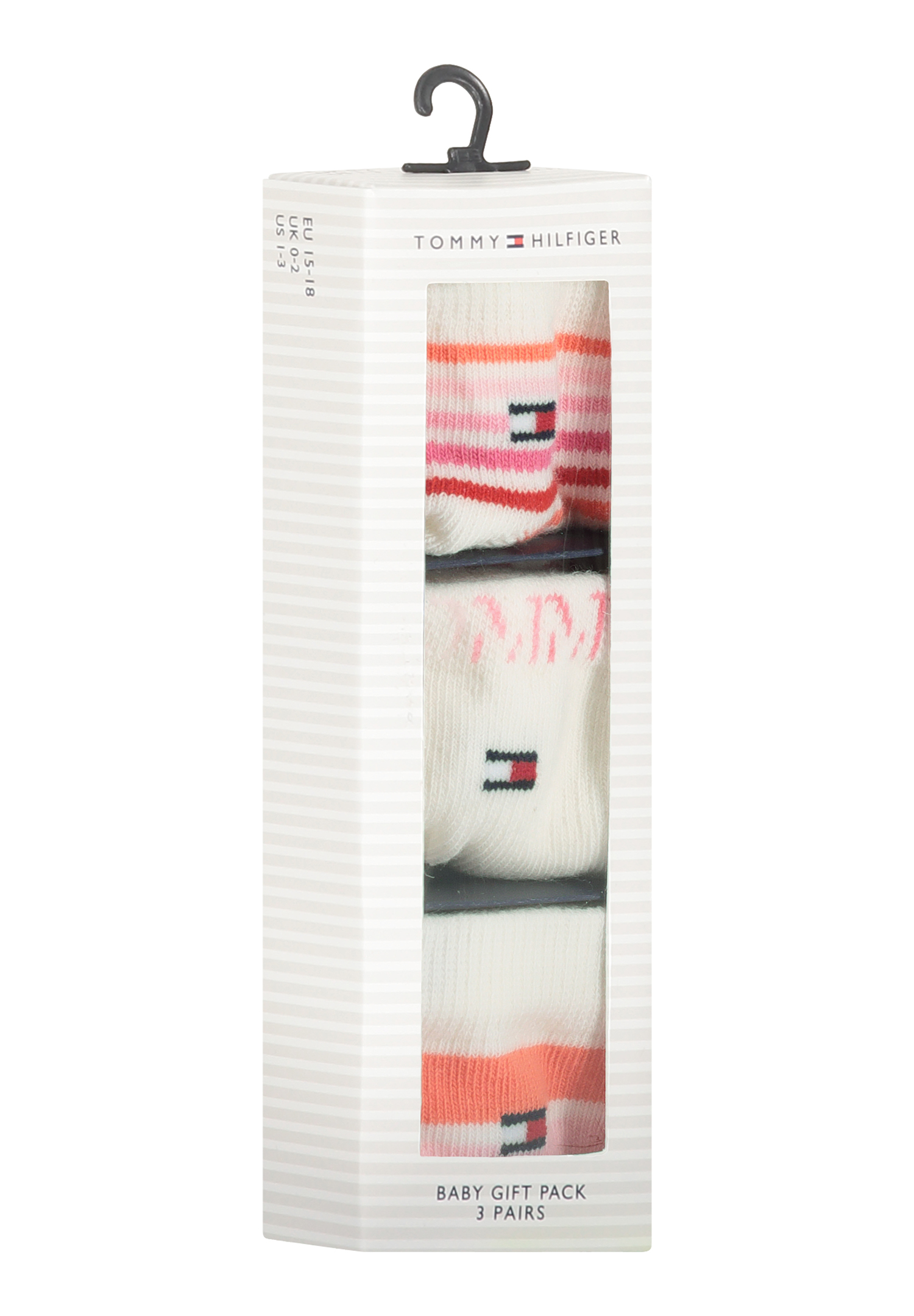 3 Paar Tommy Hilfiger Baby Socken TH 3P Gr.15-22 Geschenkbox