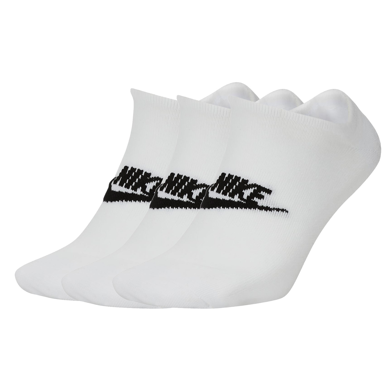 3 Paar Nike Sneaker Socken No Show Füßlinge schwarz / weiß  SK0111