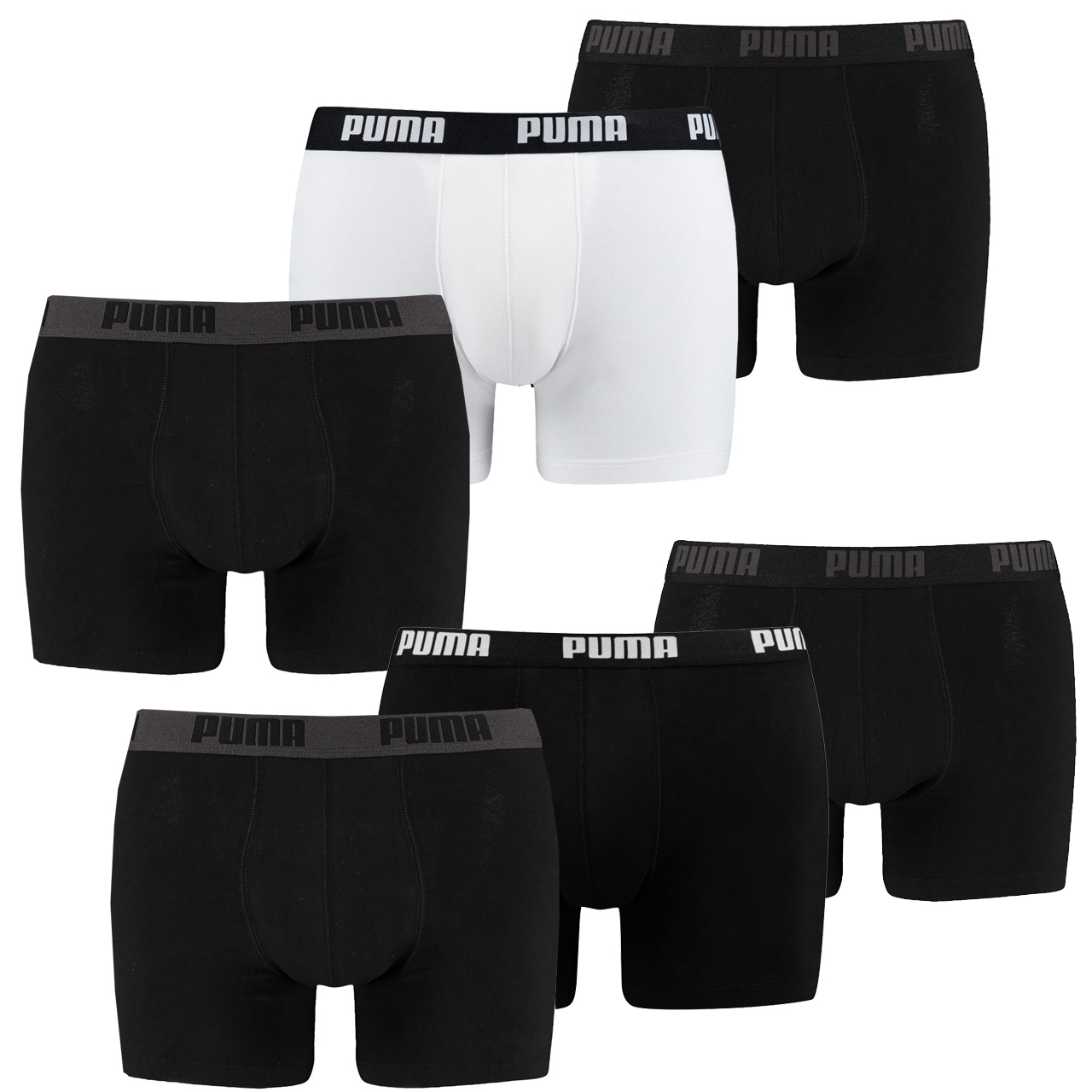 6 er Pack Puma Boxer Boxershorts Herren Unterwäsche sportliche Retro Pants